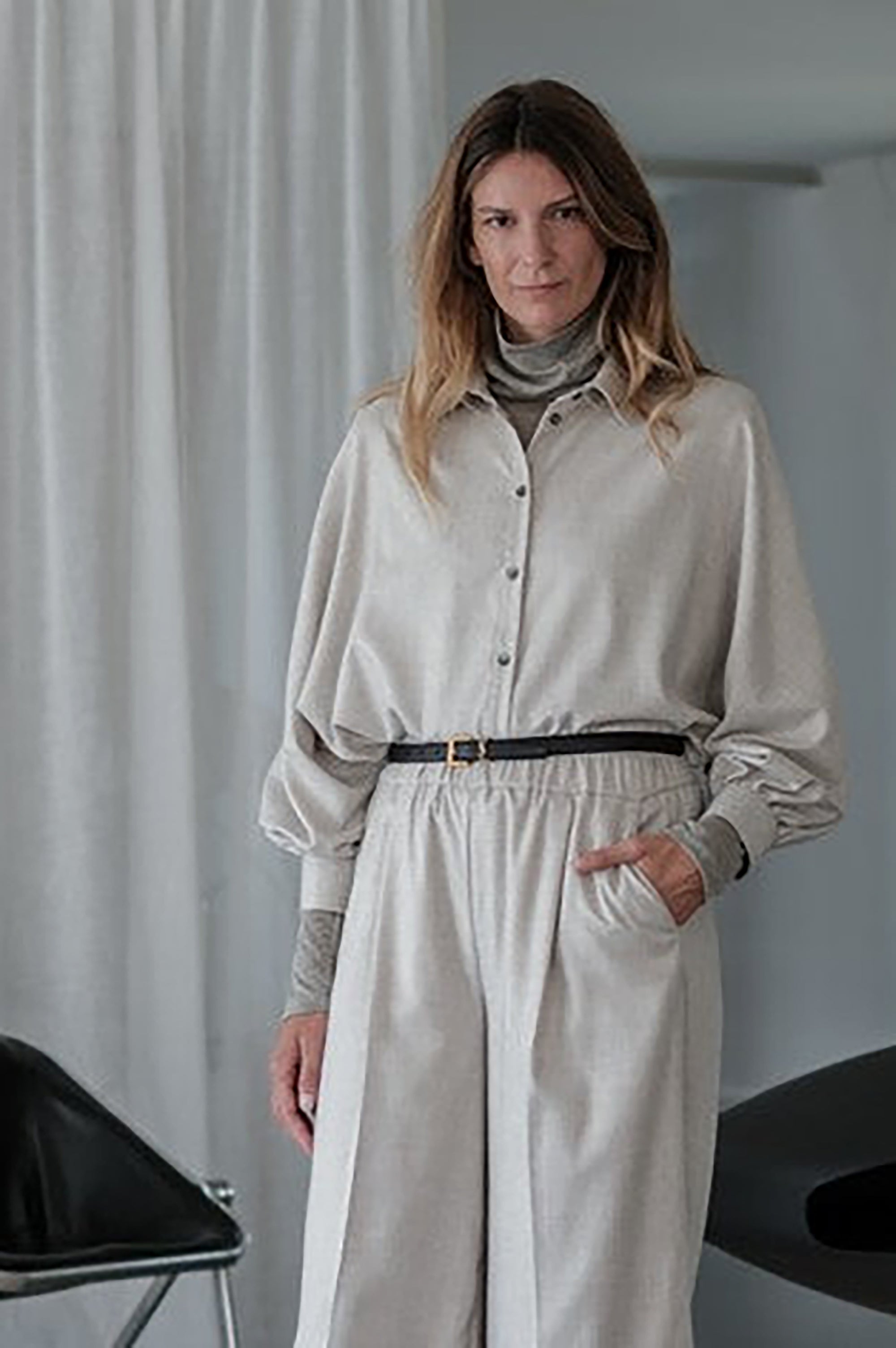 Perlas Wide Leg Pants - Sand - RUM Amsterdam