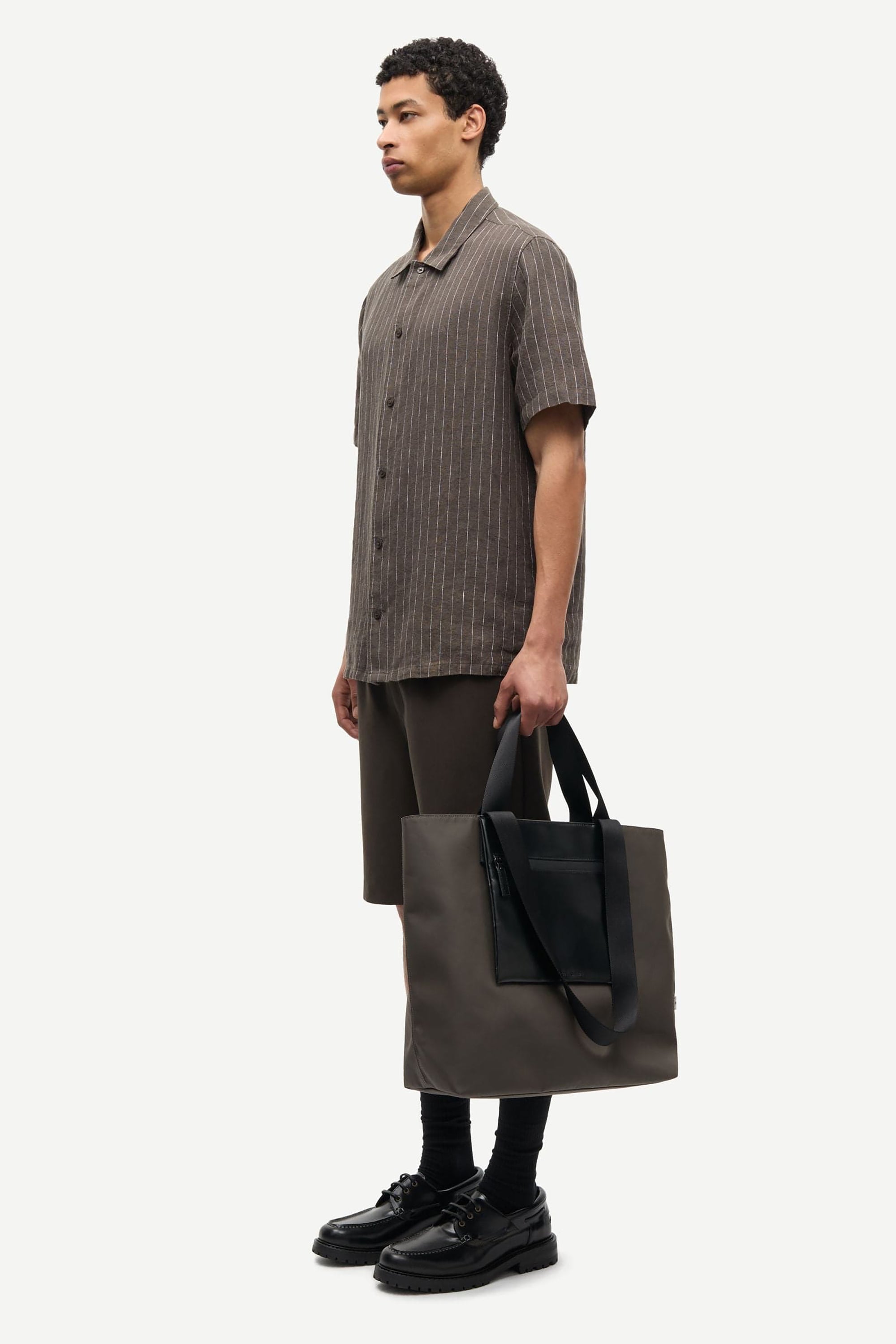 Saavan JX Shirt - Black Olive Stripe