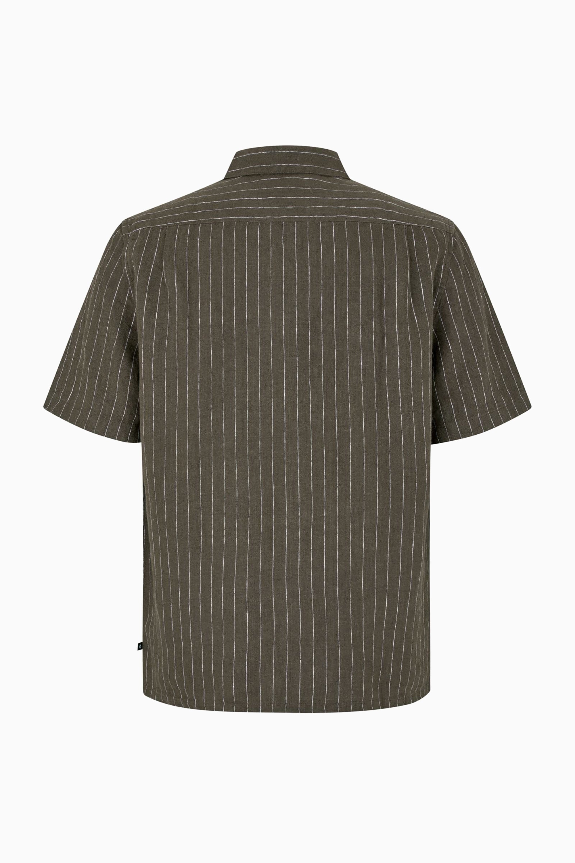 Saavan JX Shirt - Black Olive Stripe