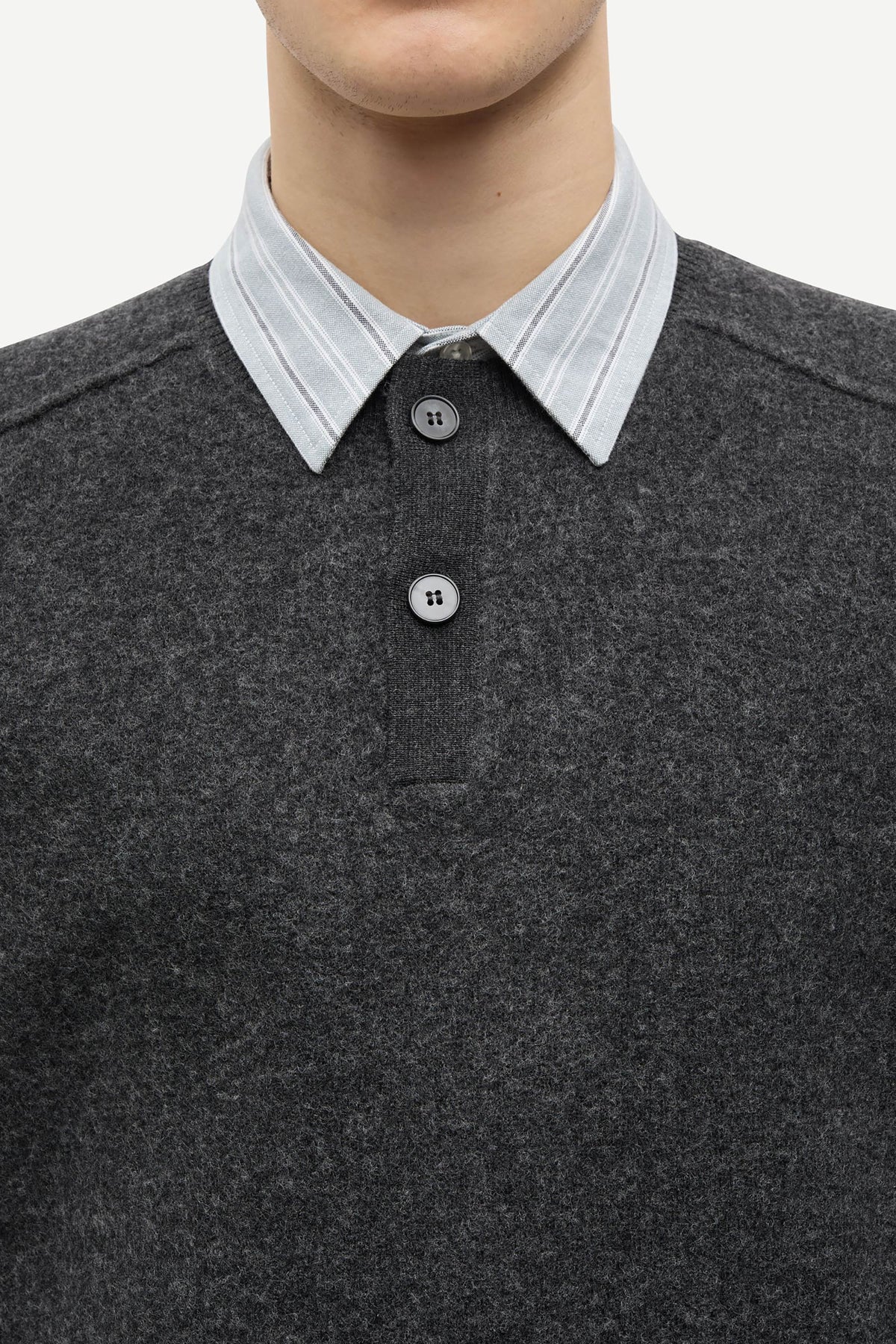 Sarick Sweater - Dark Grey Melange