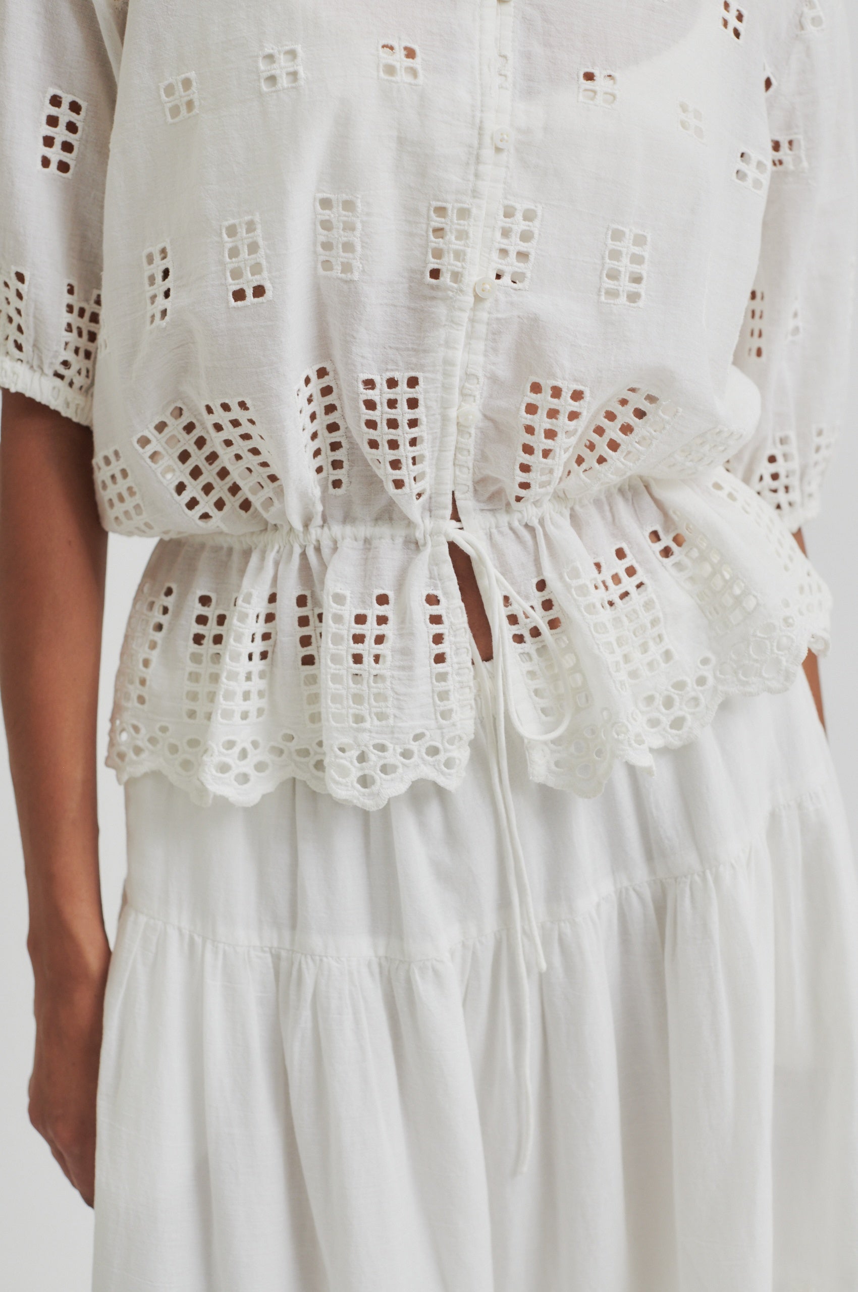 Elenore Shirt - White Alyssum - RUM Amsterdam