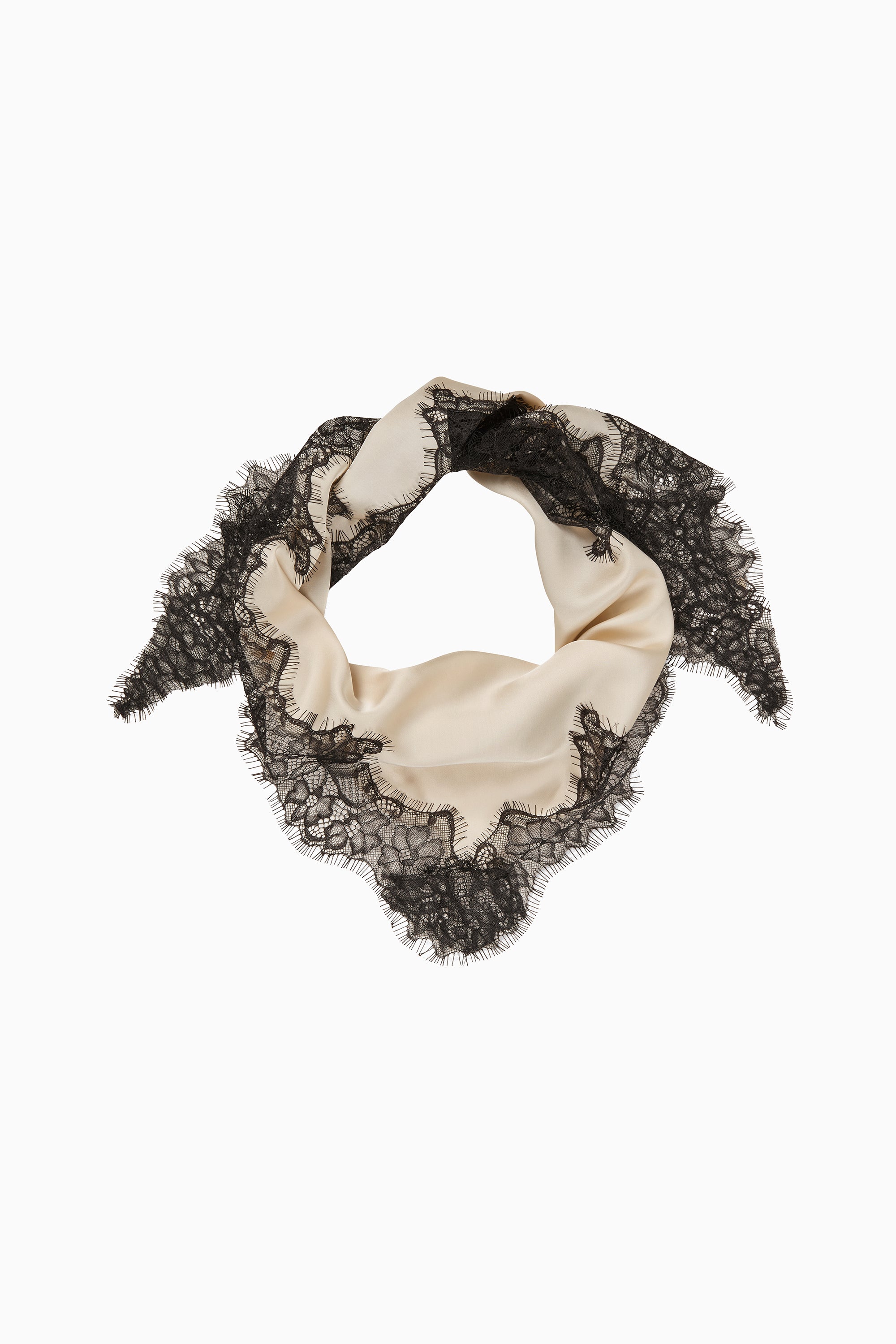 Lacia Contrast Hip Scarf - Cream Black - RUM Amsterdam