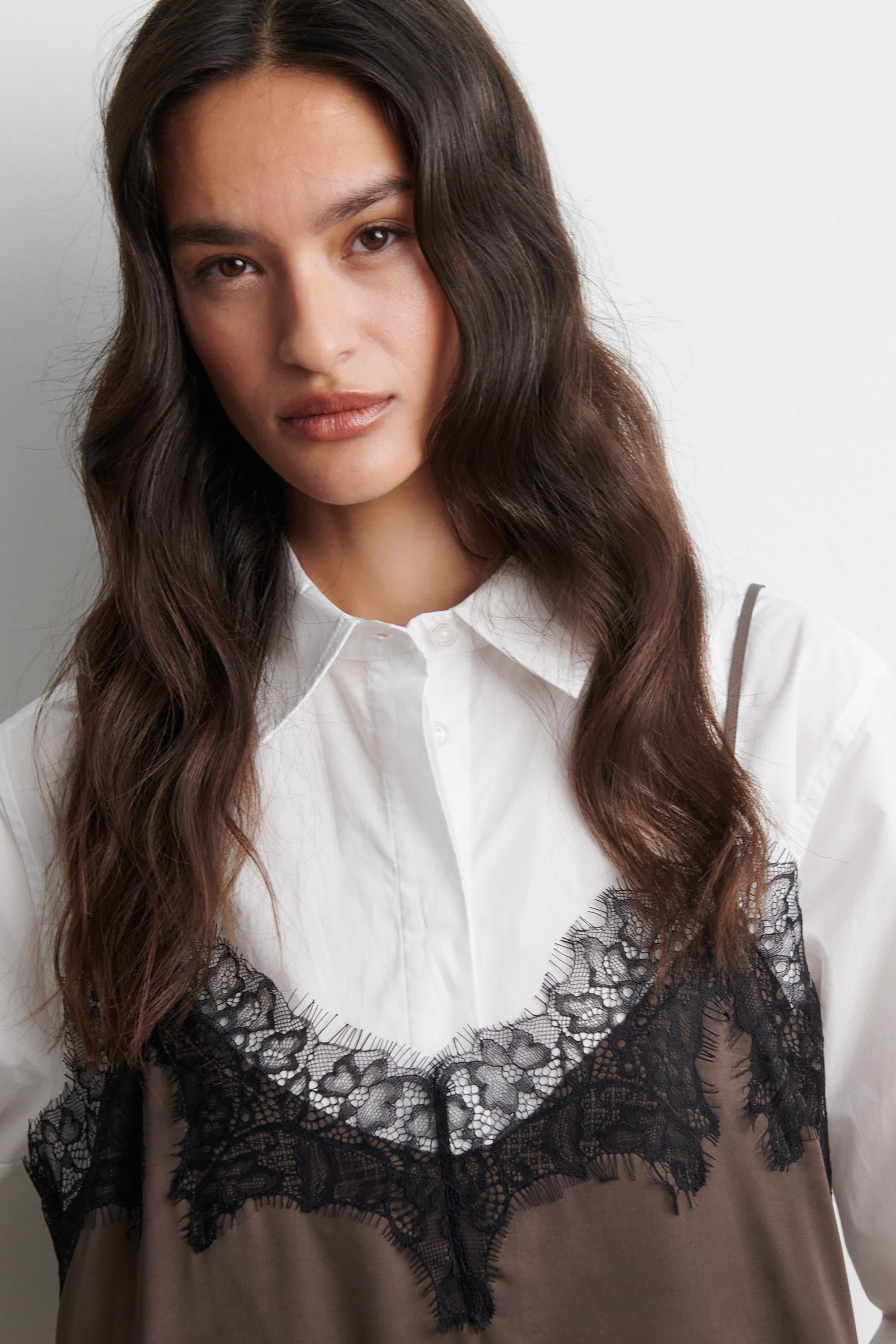 Lacia Contrast Mini Dress - Wren - RUM Amsterdam