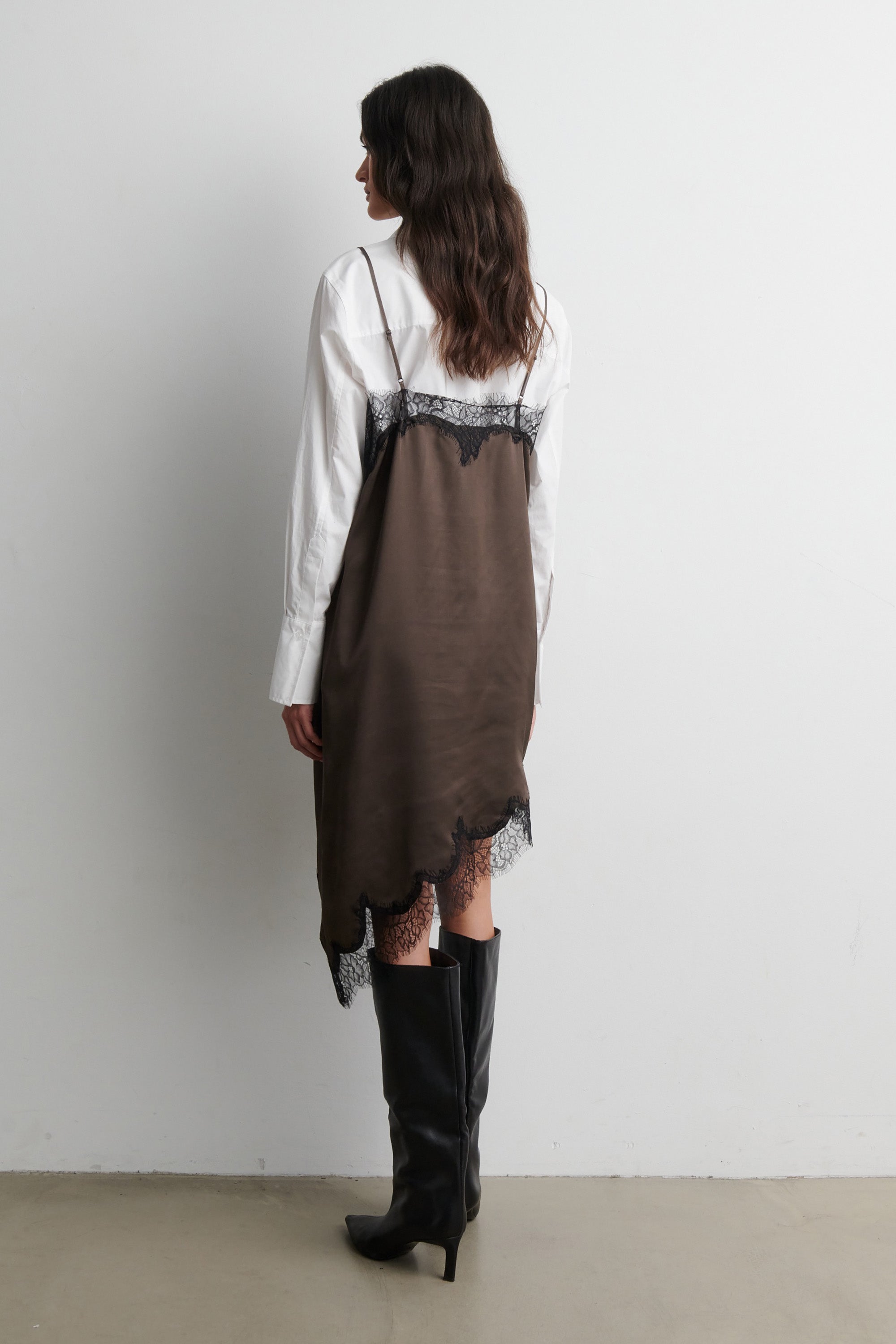 Lacia Contrast Mini Dress - Wren - RUM Amsterdam