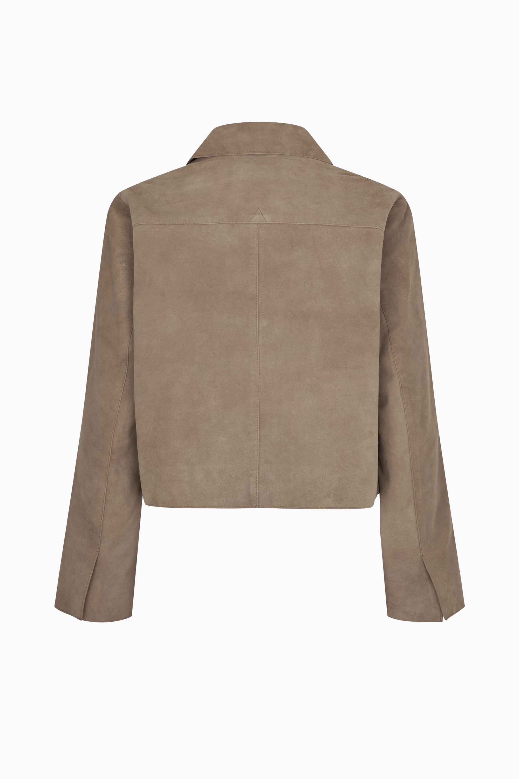 Noomi Suede Jacket - Silver Mink
