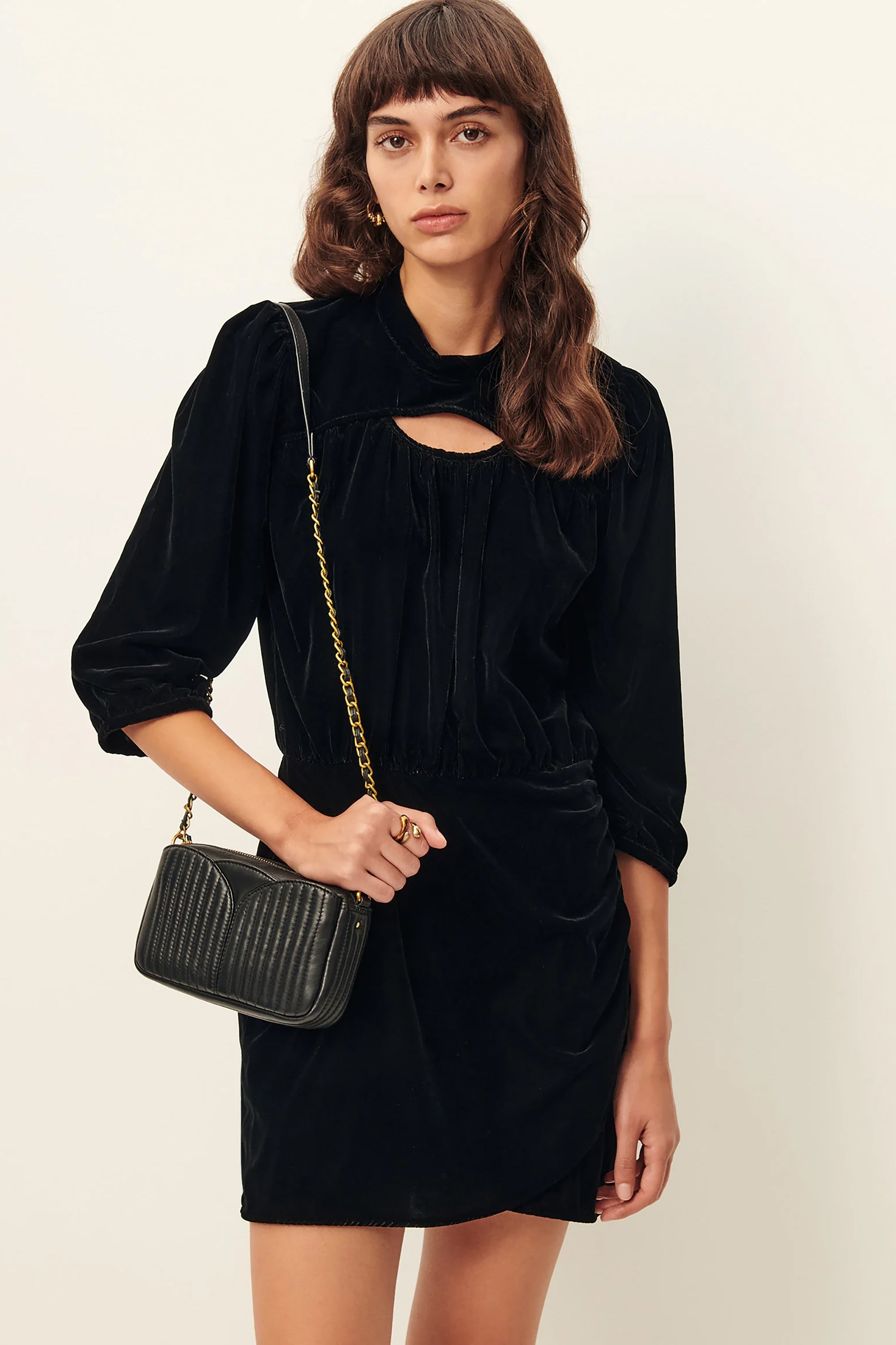 Divinou Leather Bag - Black