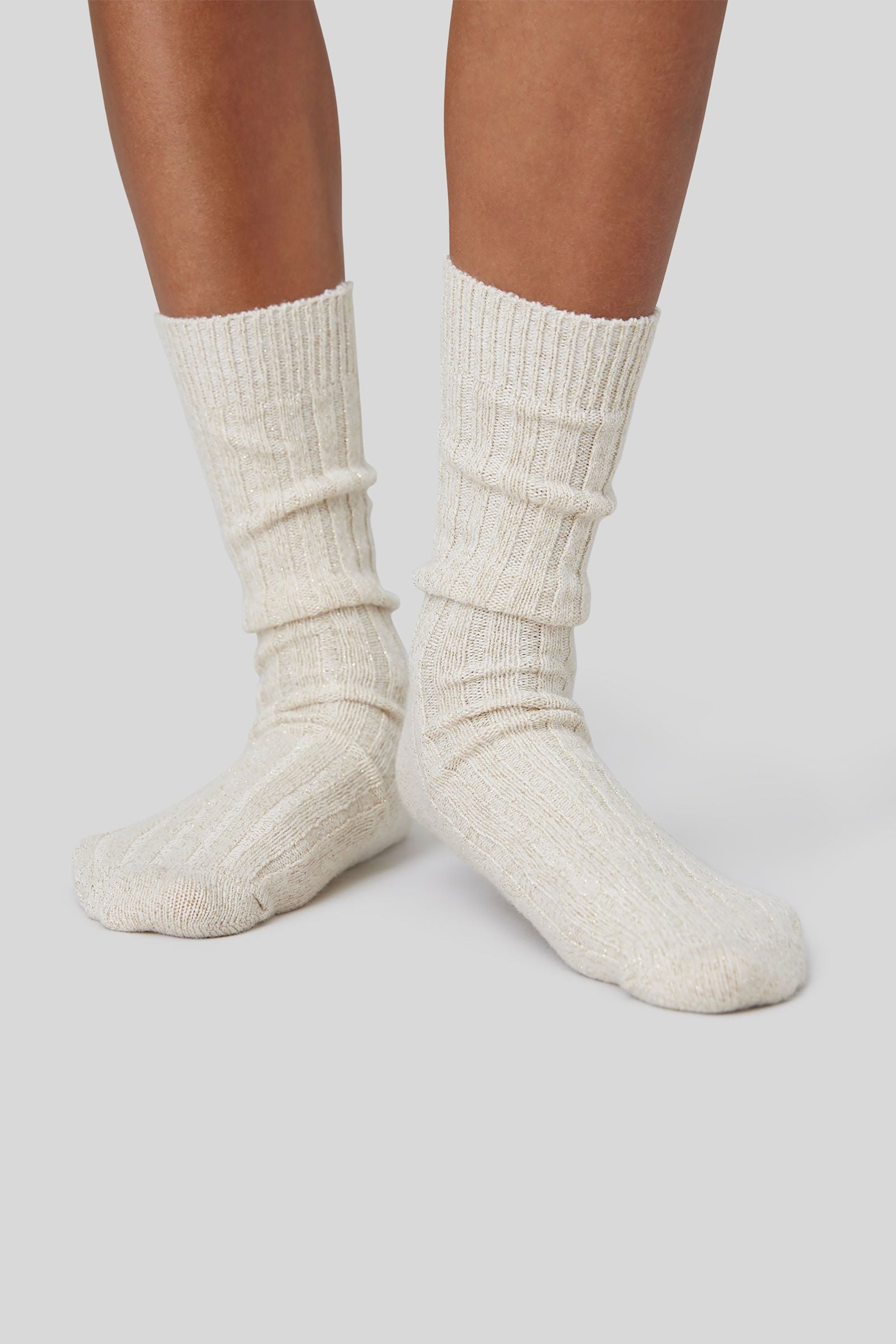 Bodil Chunky Socks - Ivory