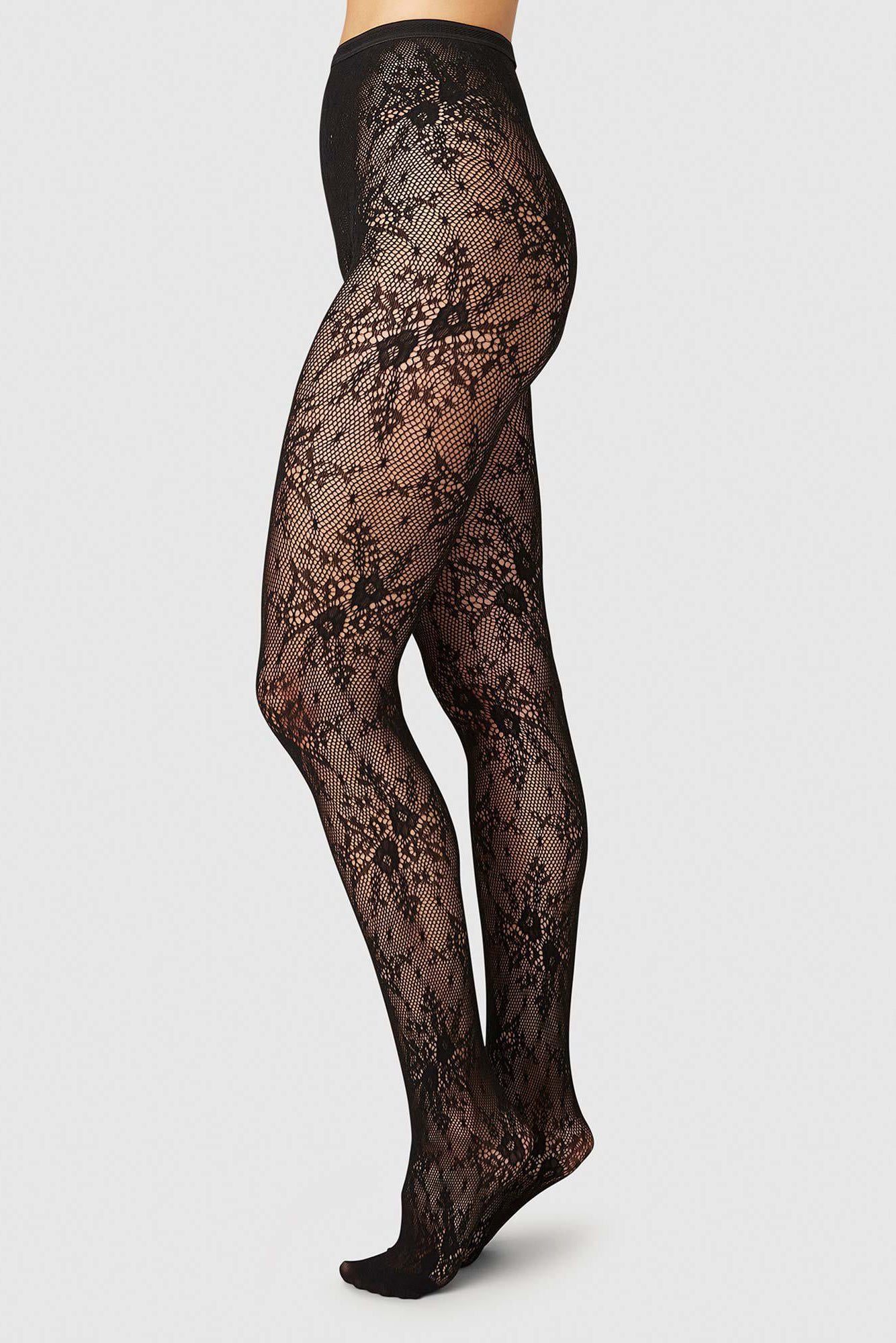 Rosa Lace Tights - Black - RUM Amsterdam