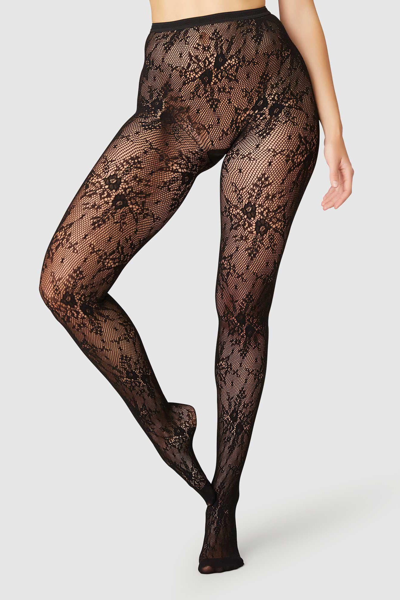 Rosa Lace Tights - Black - RUM Amsterdam
