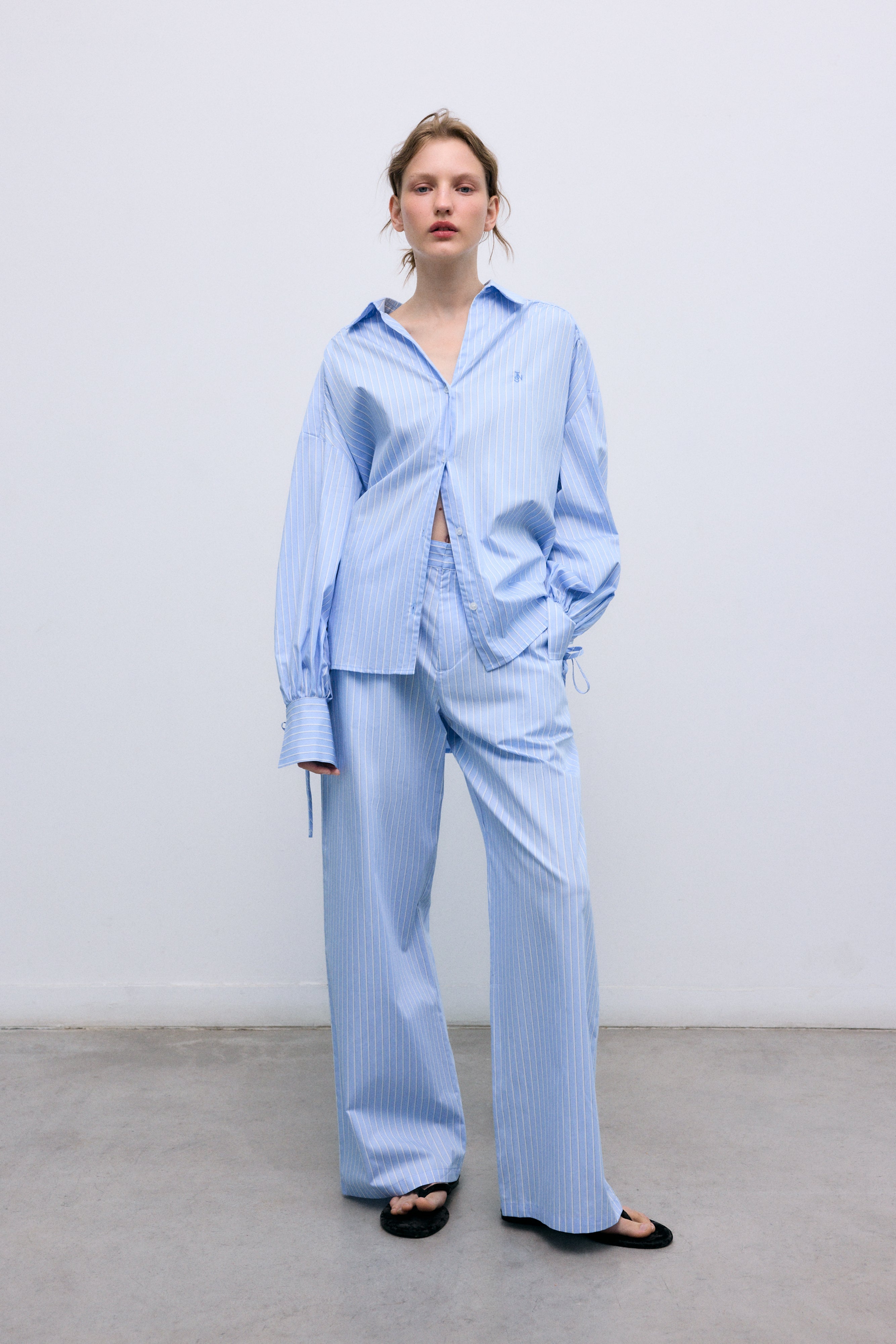 Aura Shirt - Vista Blue Stripes