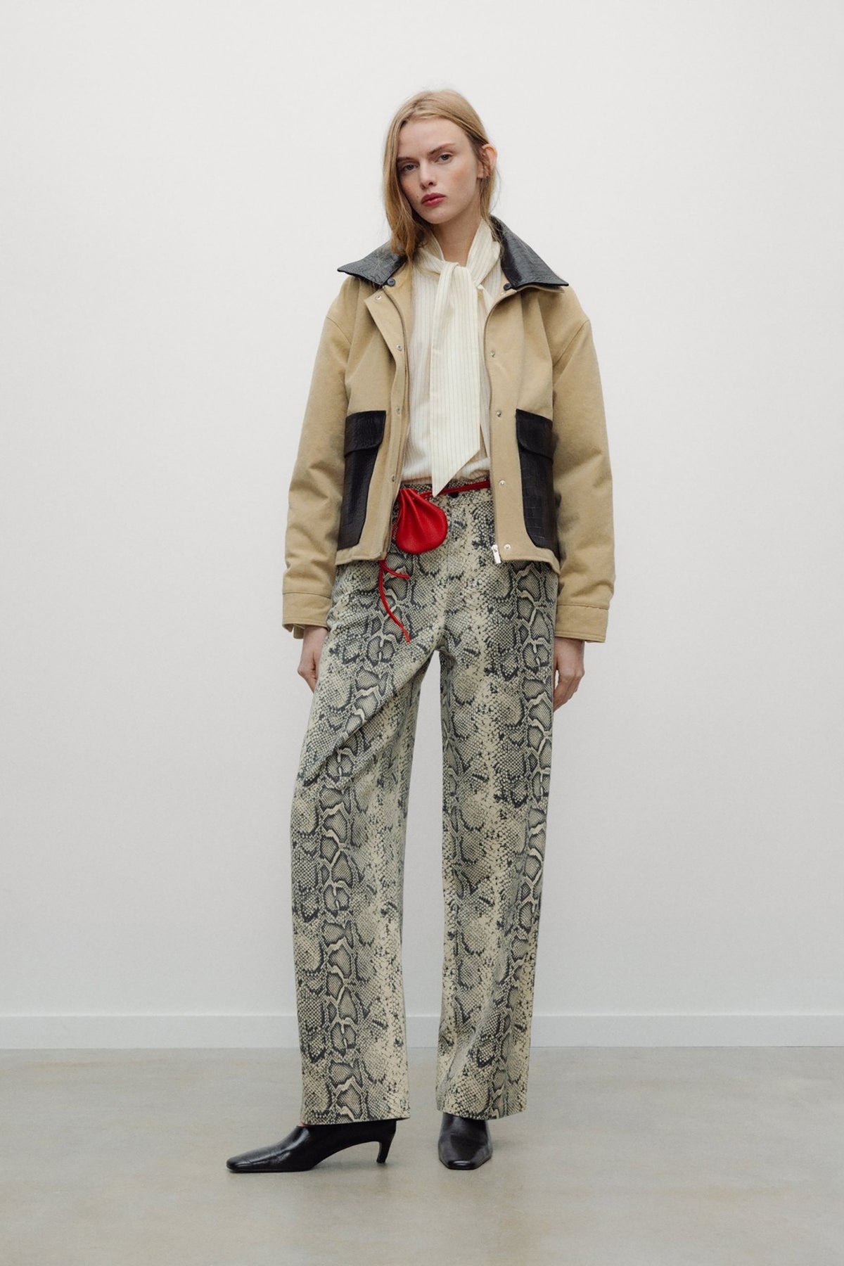 Barrel Jeans - Snake Print