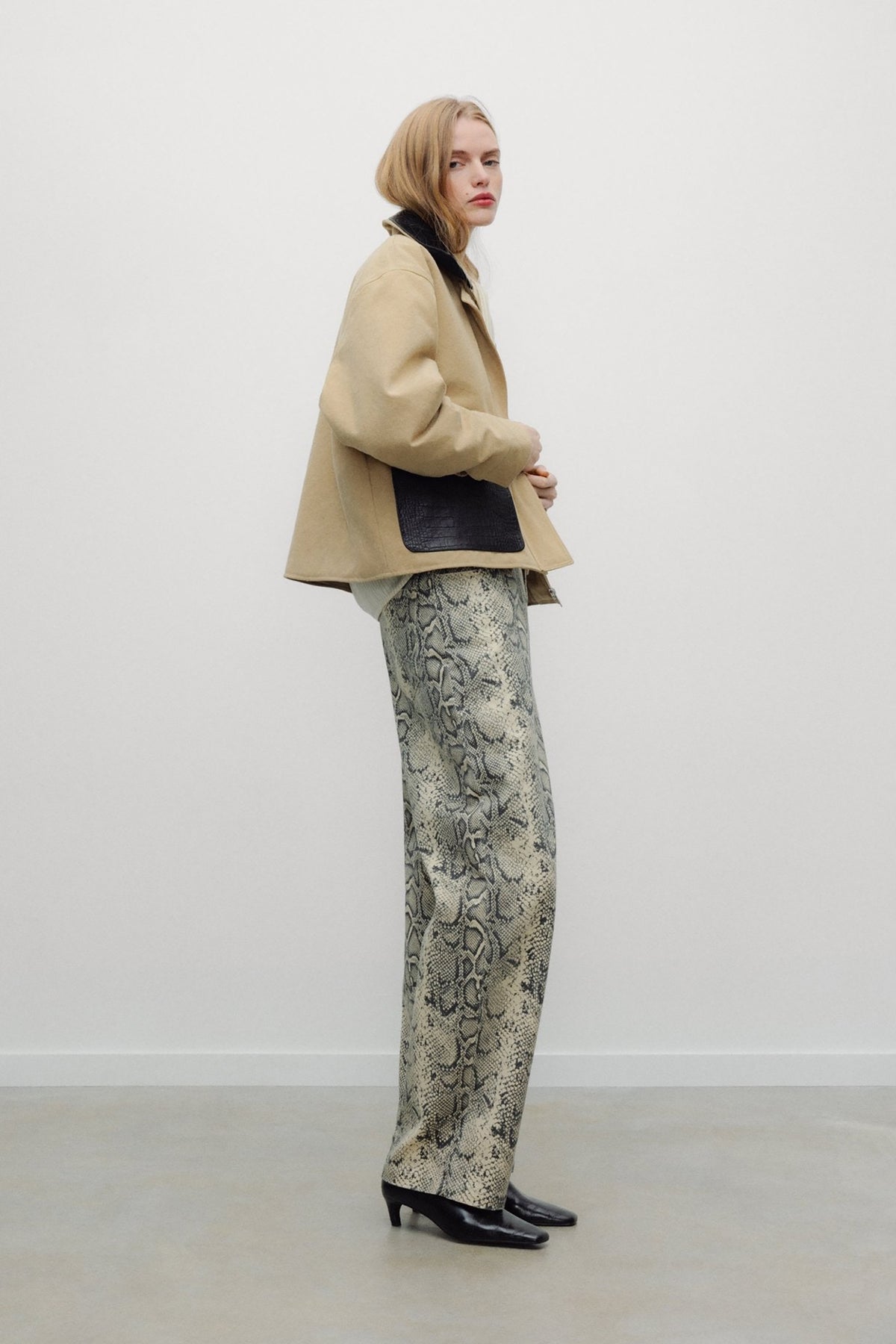 Barrel Jeans - Snake Print