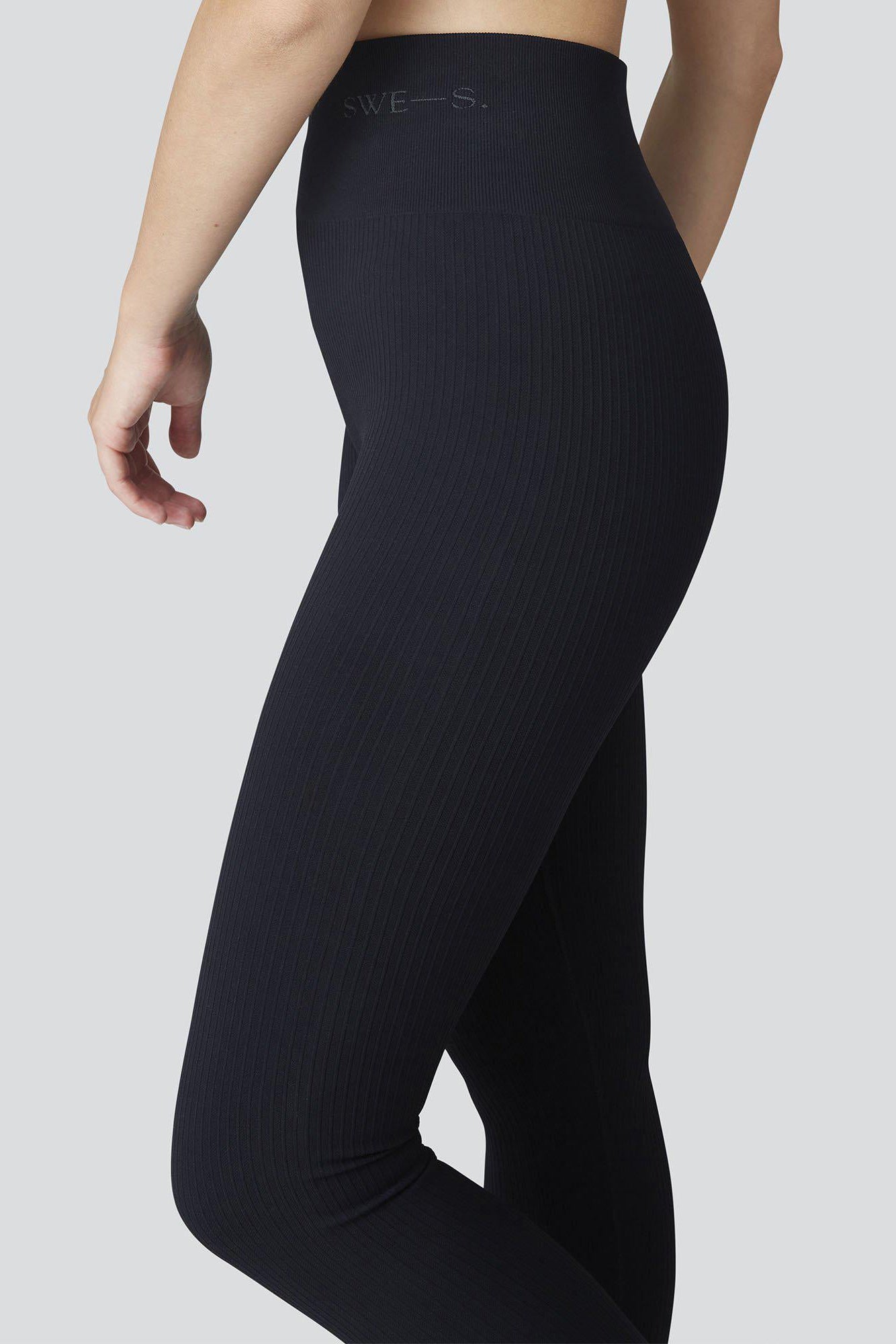 Swedish Stockings Tyra Rib Leggings - Black - RUM Amsterdam