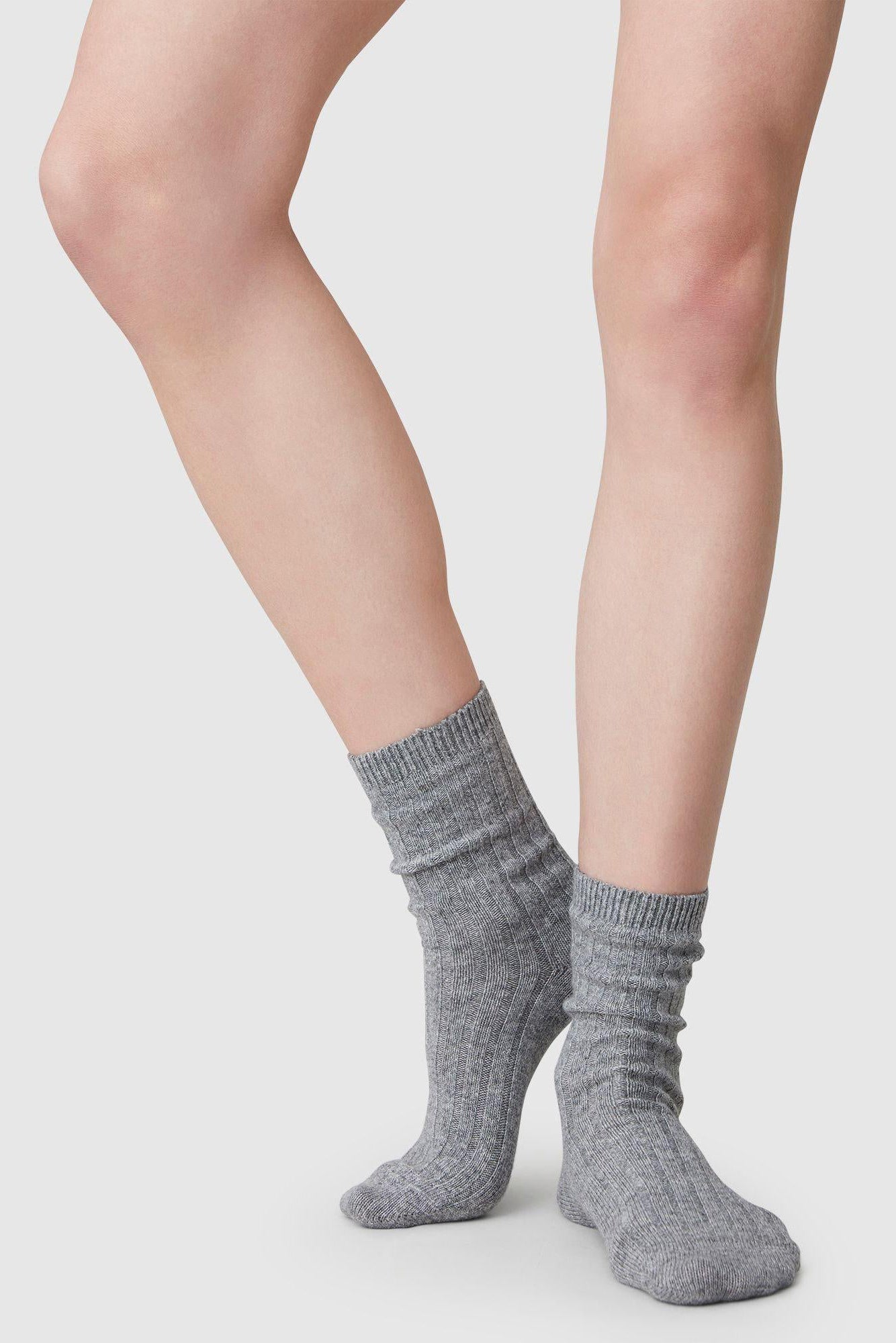 Swedish Stockings Bodil Chunky Socks - Grey - RUM Amsterdam