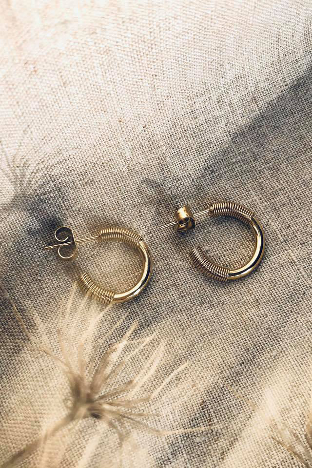 Bandhu Spiral Earrings - Gold - RUM Amsterdam