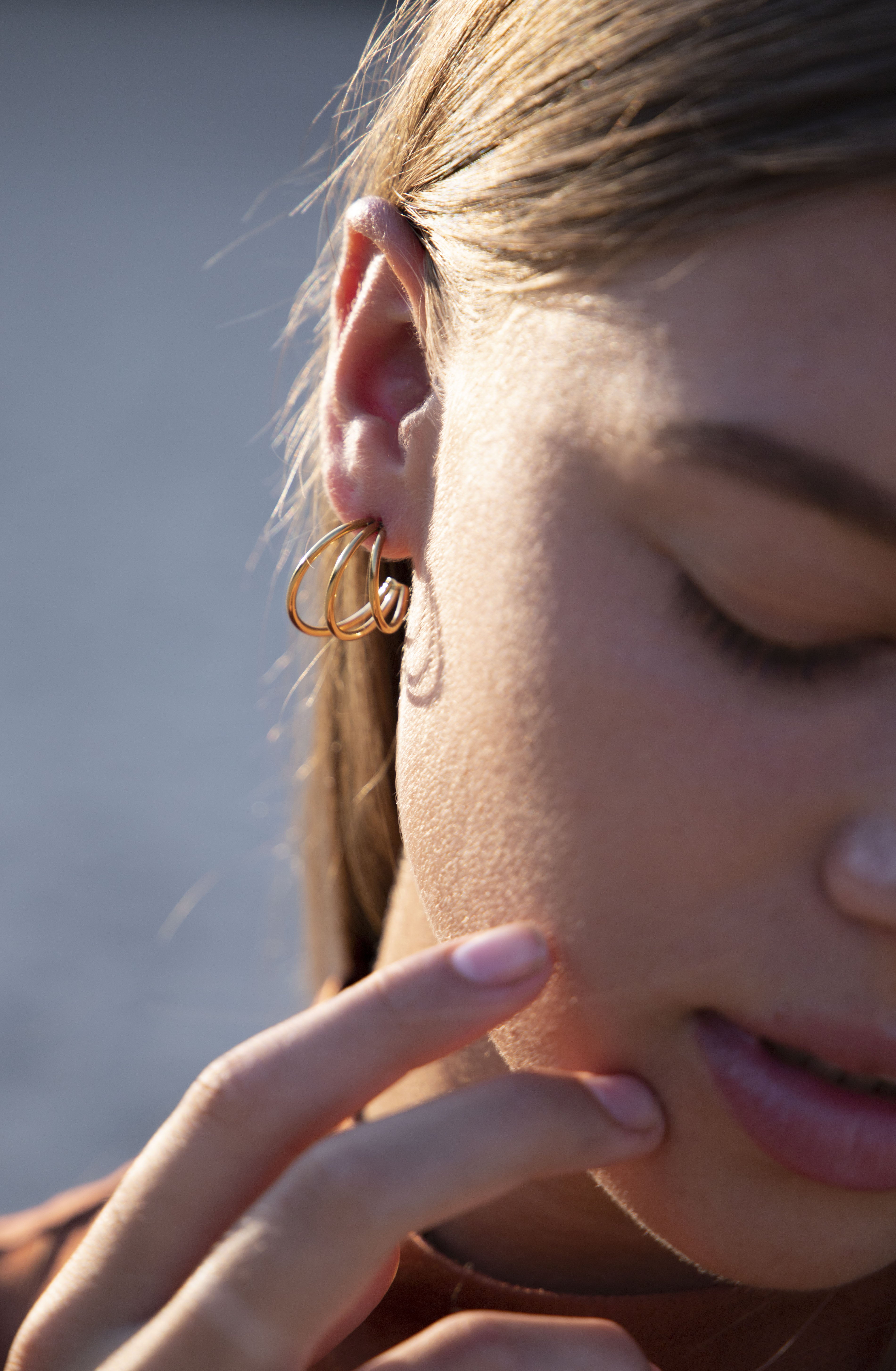 Bandhu Wire Earrings - Gold - RUM Amsterdam