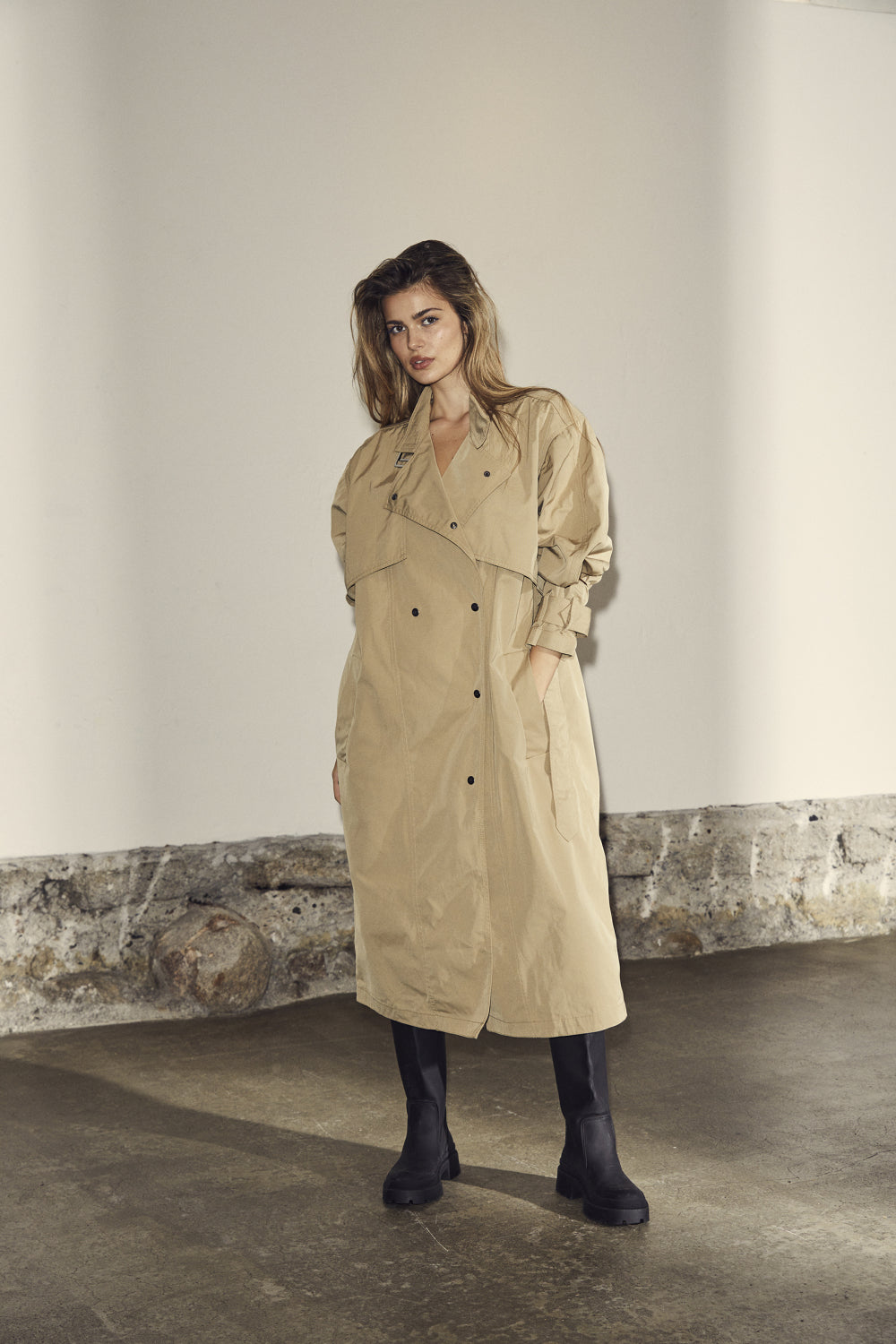 Co'Couture Francis Trenchcoat - Khaki - RUM Amsterdam