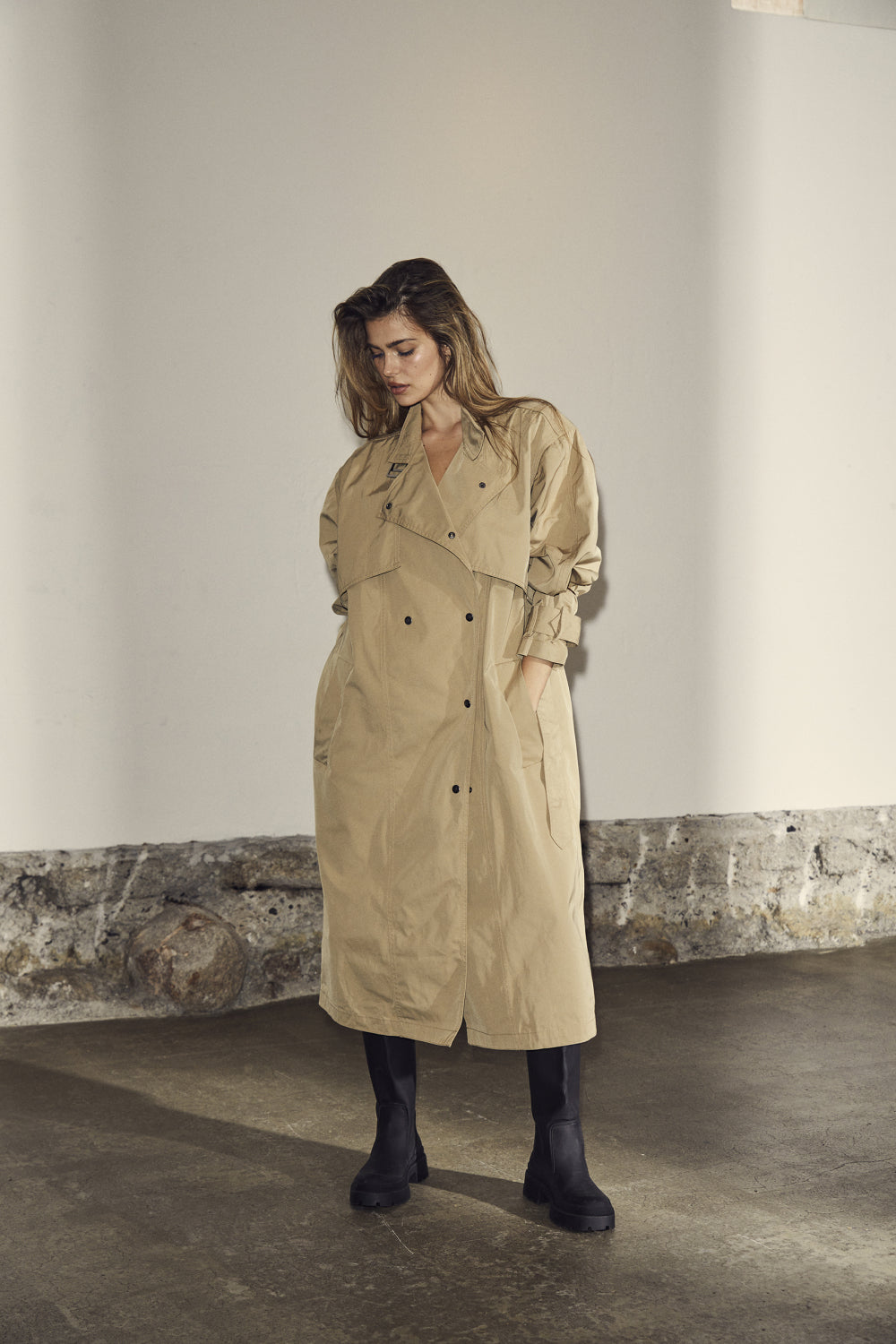 Co'Couture Francis Trenchcoat - Khaki - RUM Amsterdam