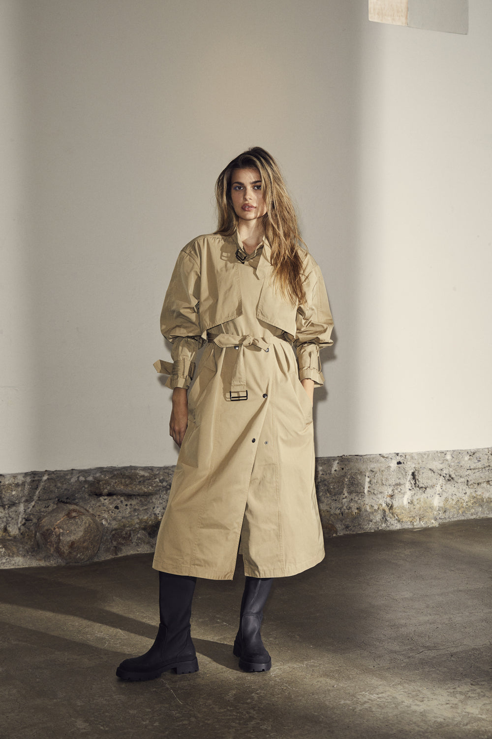 Co'Couture Francis Trenchcoat - Khaki - RUM Amsterdam