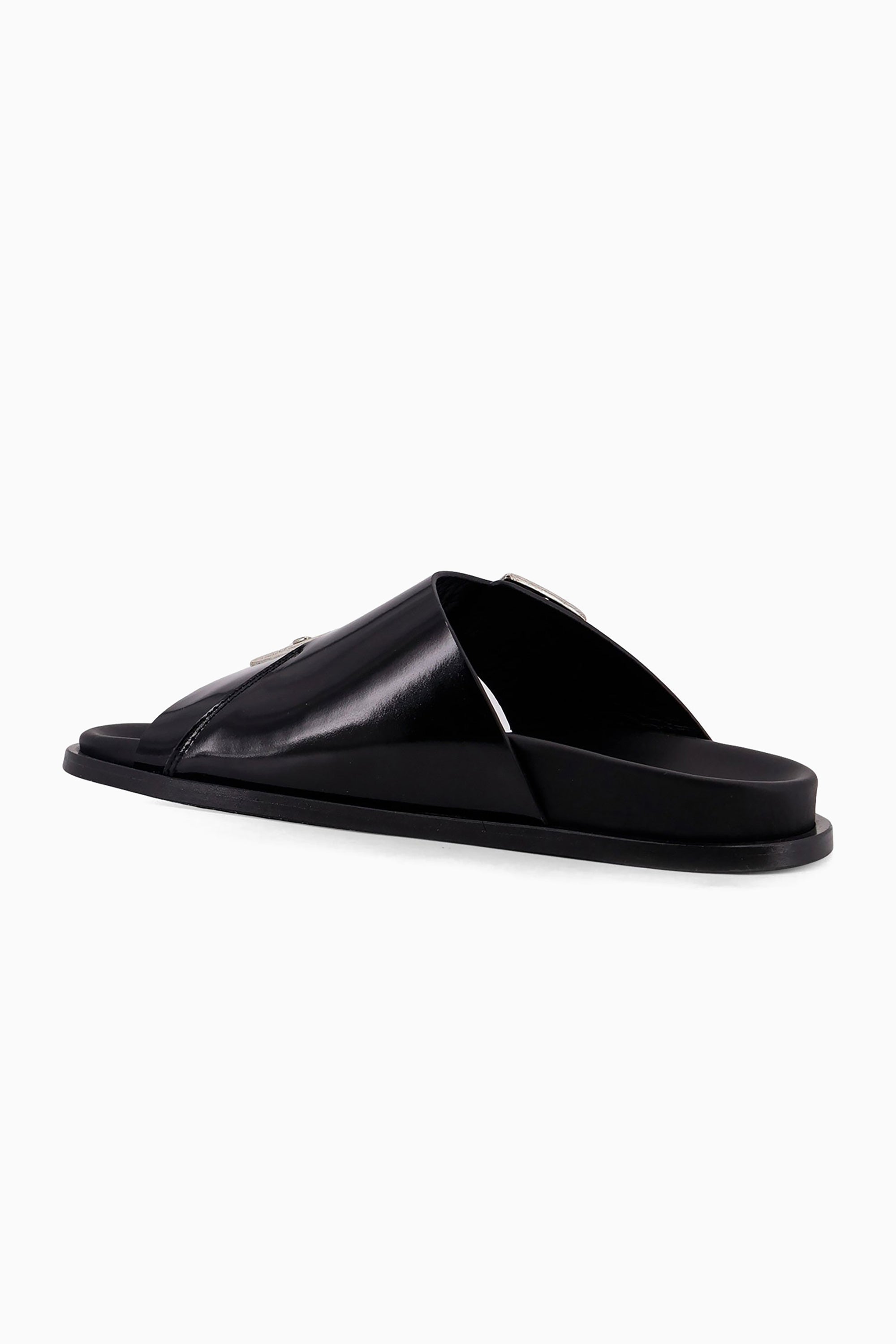 Alba Leather Sandals - Black