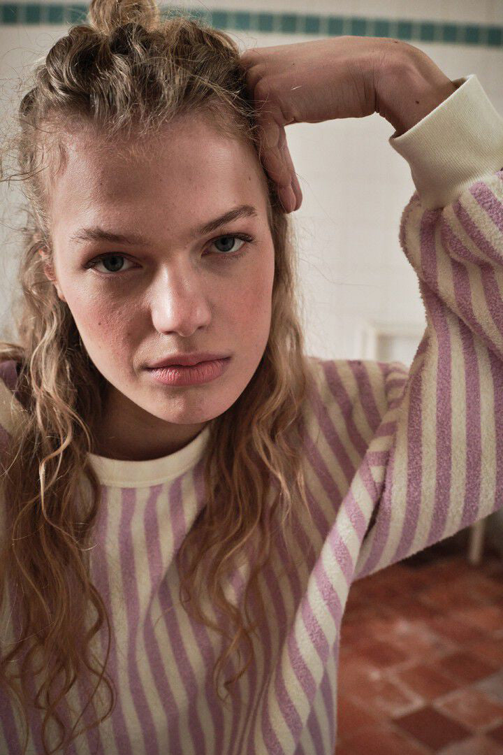 Bobypark Sweatshirt - Lavender Stripes - RUM Amsterdam