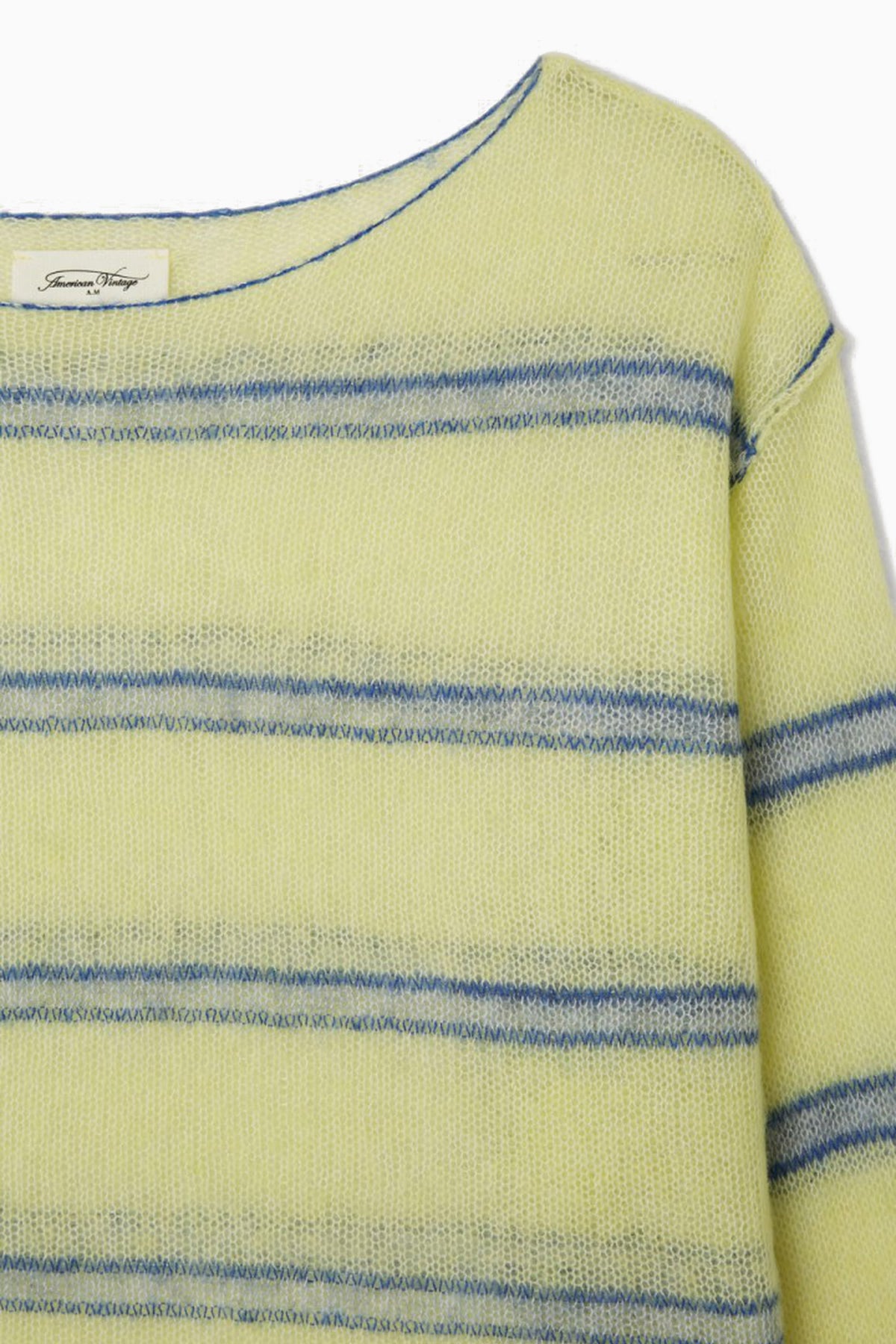  Bodyrow Jumper - Lime Heather Stripe - RUM Amsterdam