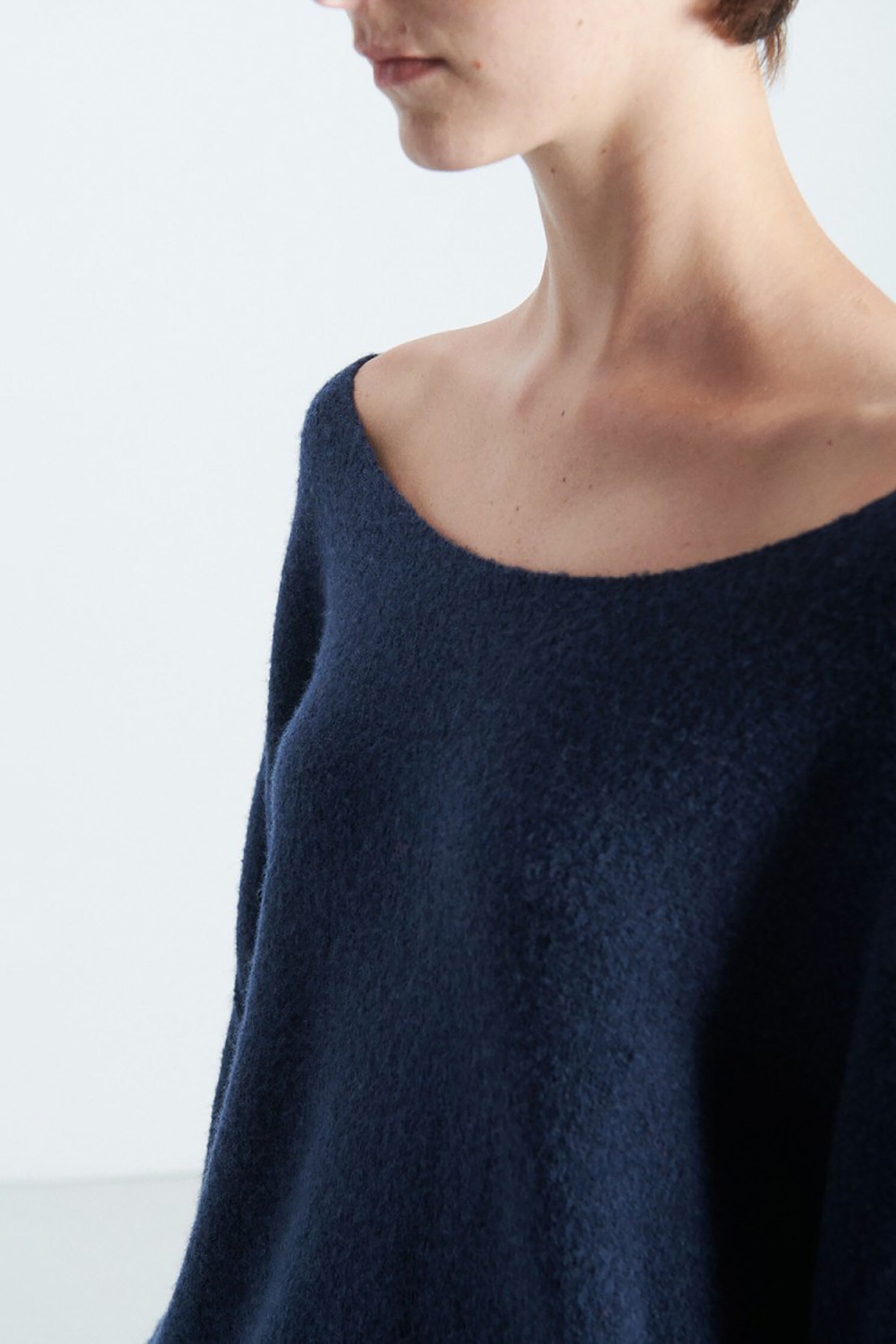 Damsville Jumper - Navy Blue Black Melange
