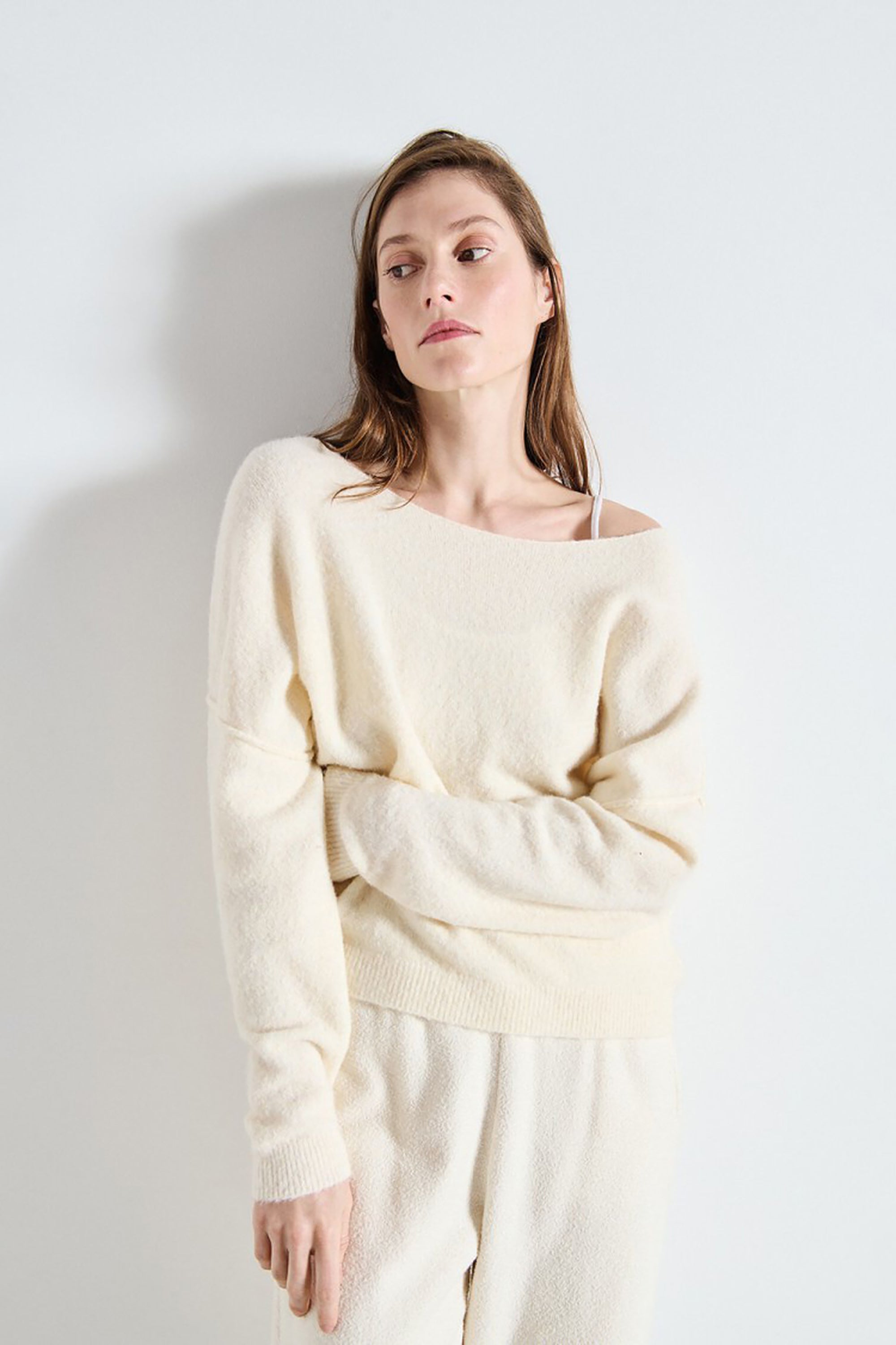 American Vintage Damsville Jumper - Pannacotta Melange // soft wool
