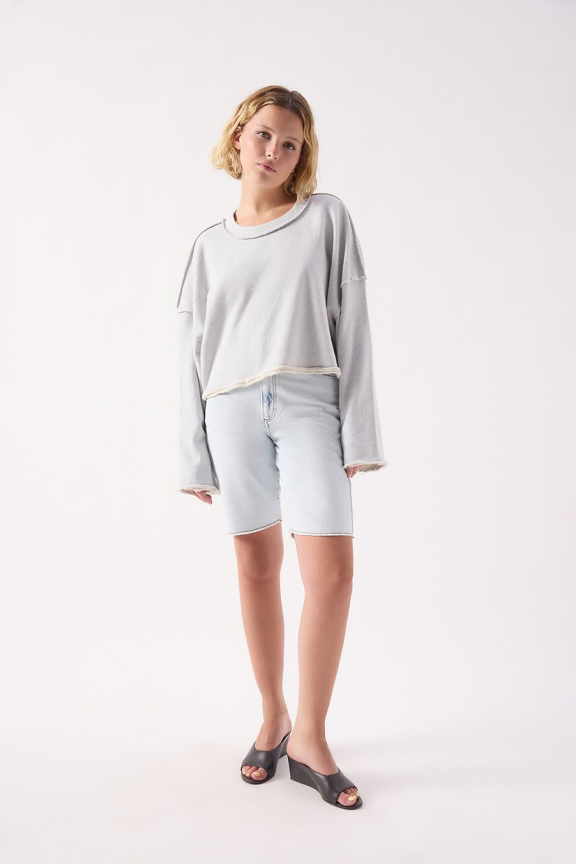 Dantown Sweatshirt - Sky Blue Melange
