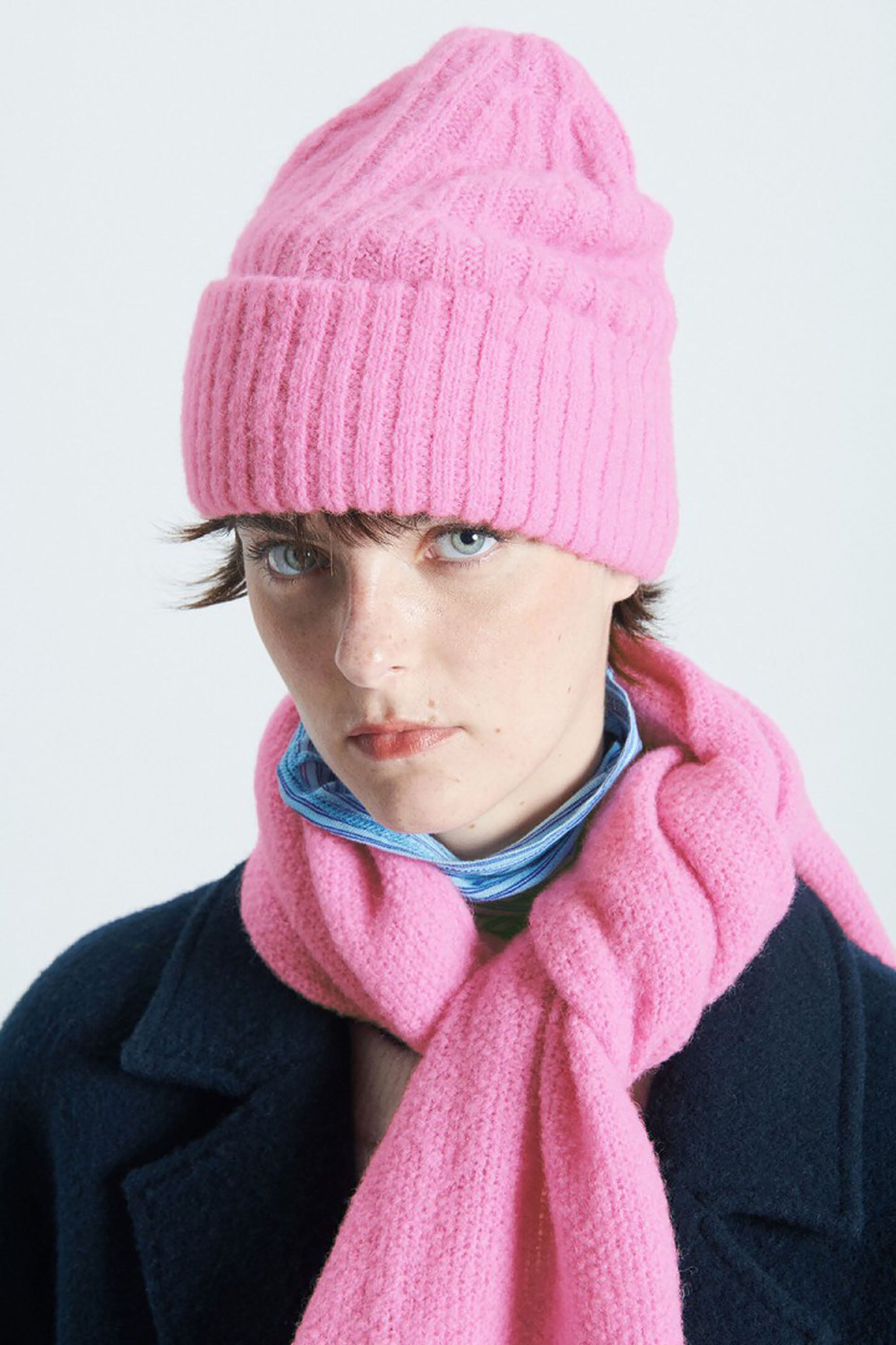East Beanie - Bubble Pink Melange
