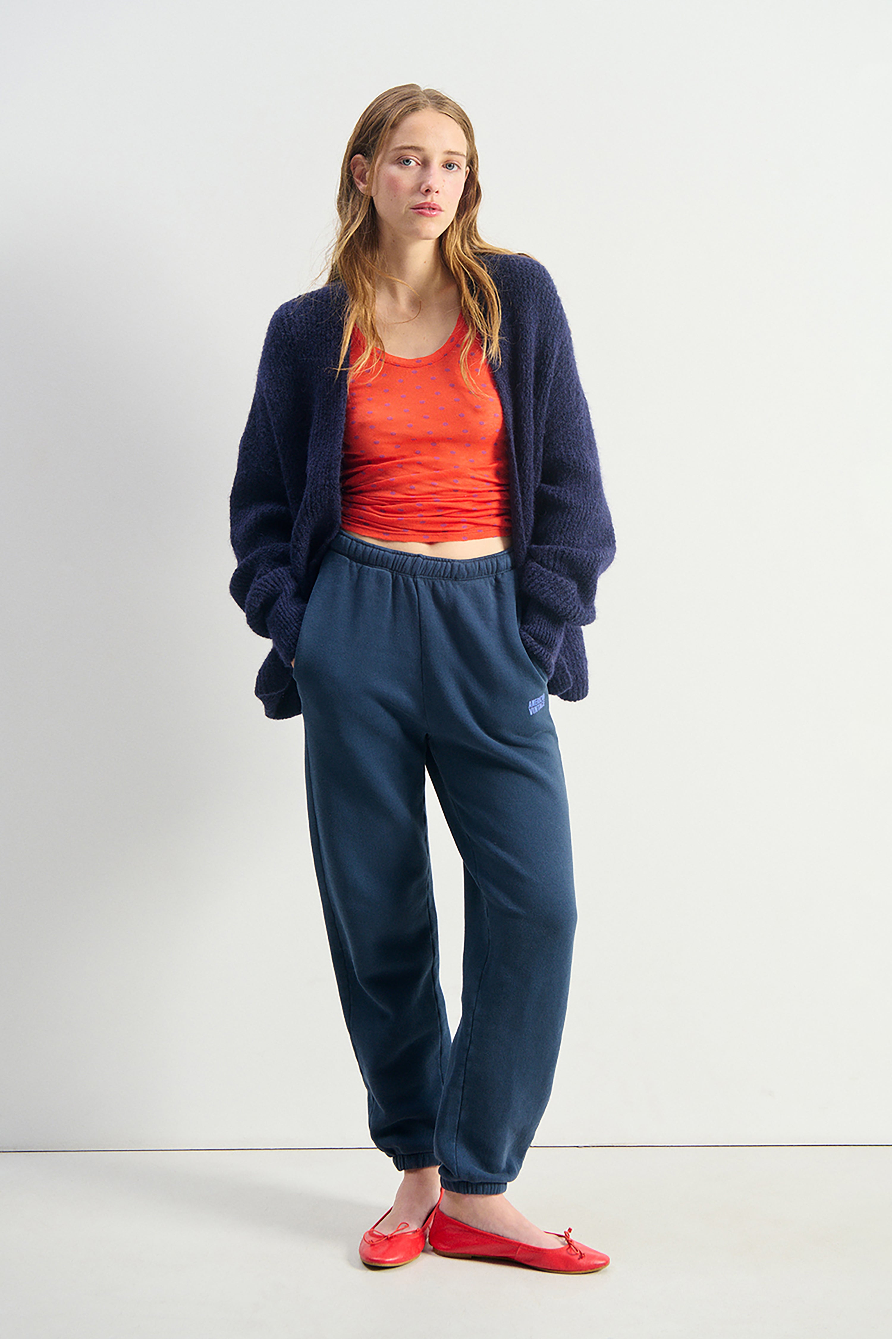 East Cardigan - Navy Melange