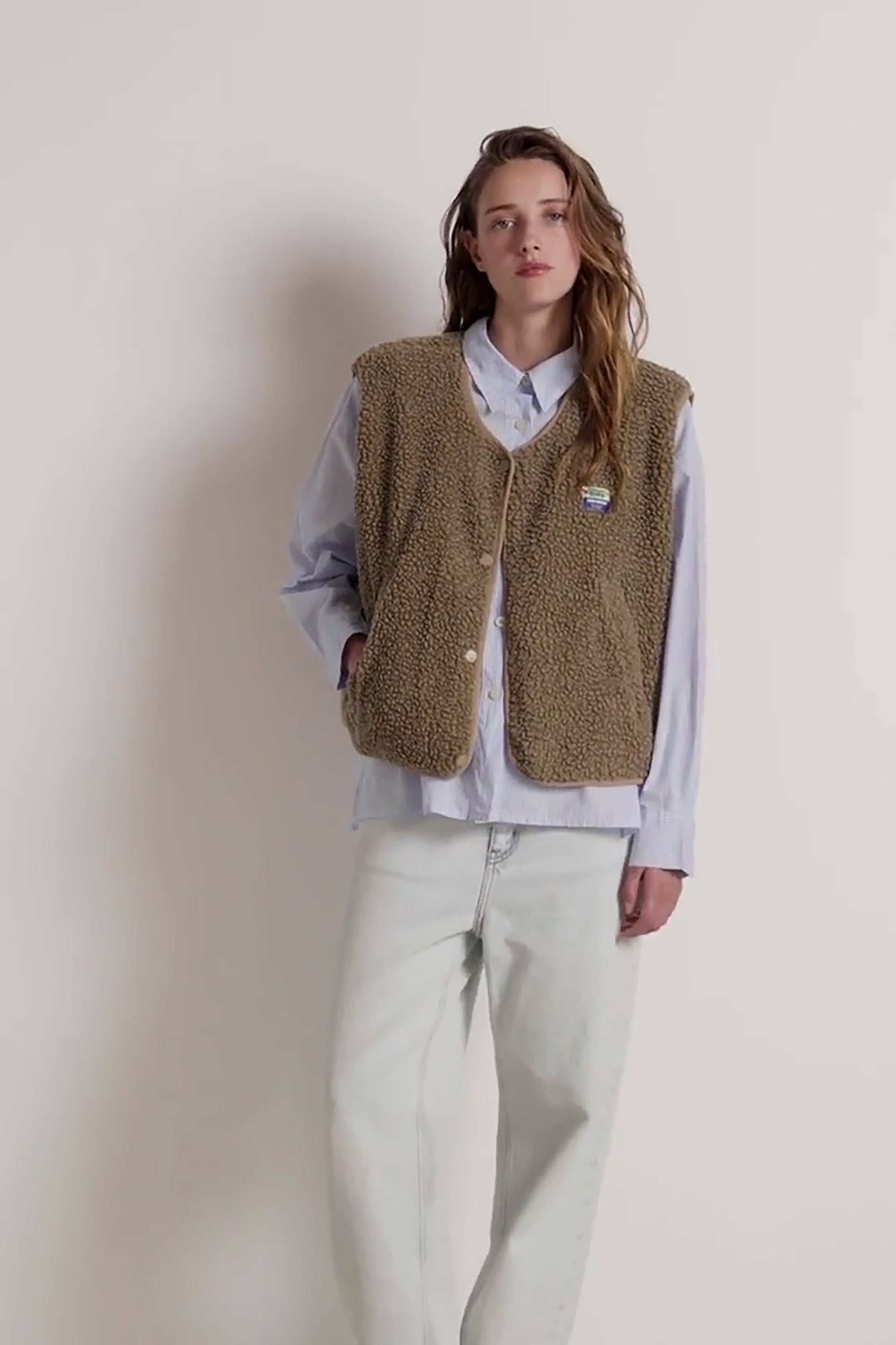 Hoktown Gilet - Nutmeg Melange