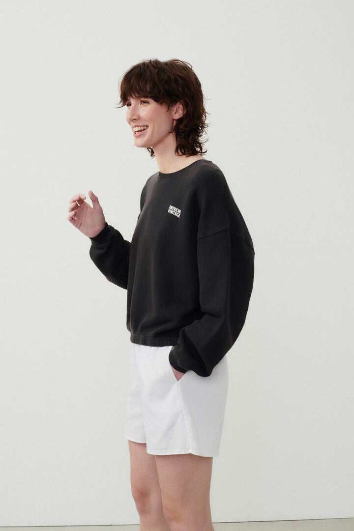 American Vintage Izubird Sweater - Vintage Licorice - RUM Amsterdam