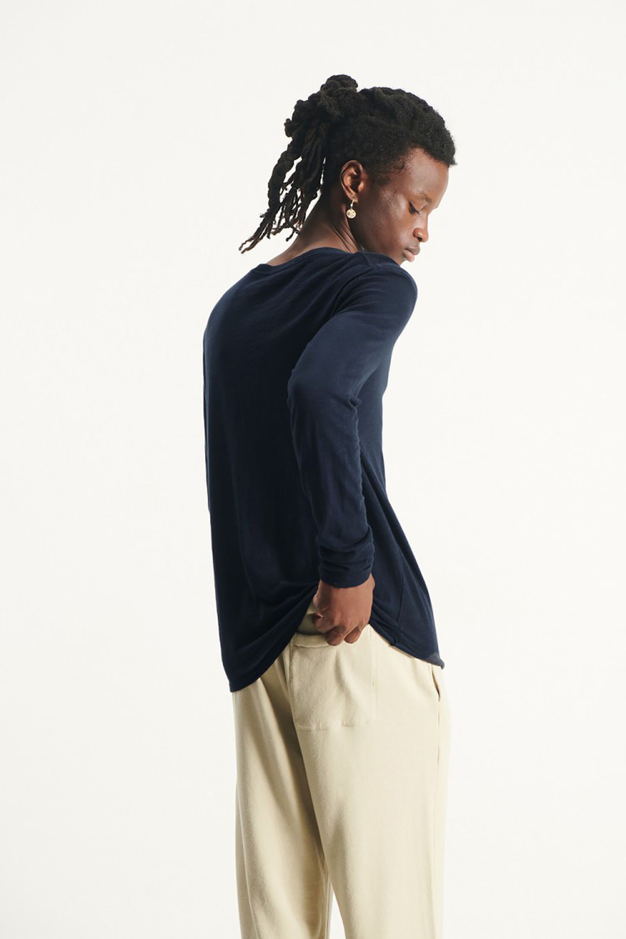 Men's Bysapick T-Shirt LS - Navy