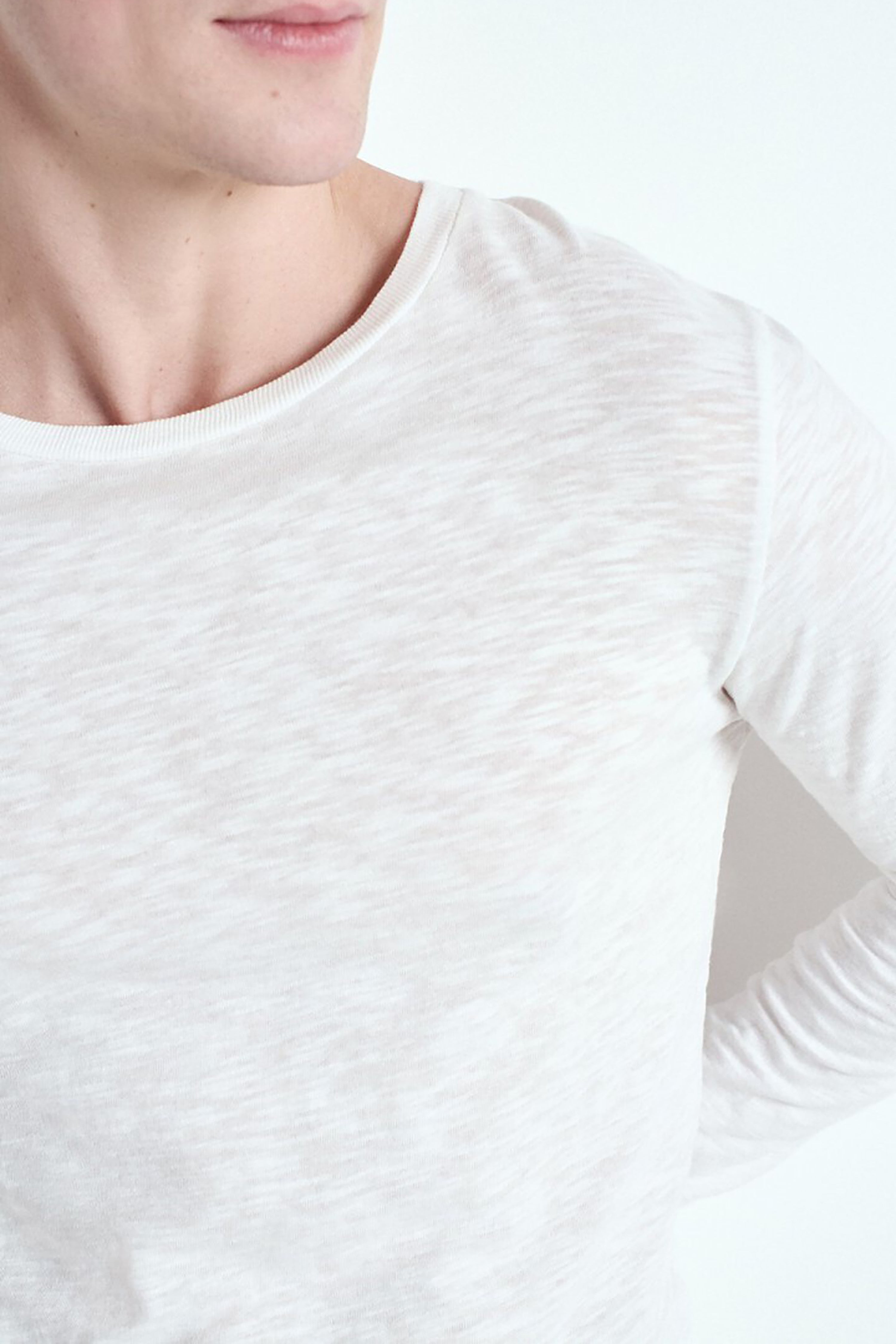 Men's Bysapick T-Shirt LS - White