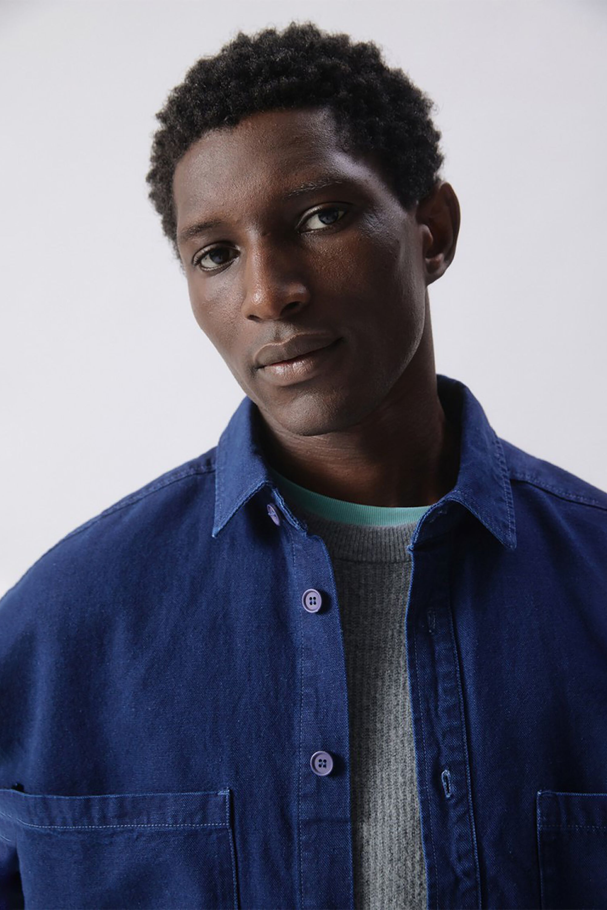 American Vintage Men's Comow Shirt - Raw Blue | RUM Amsterdam