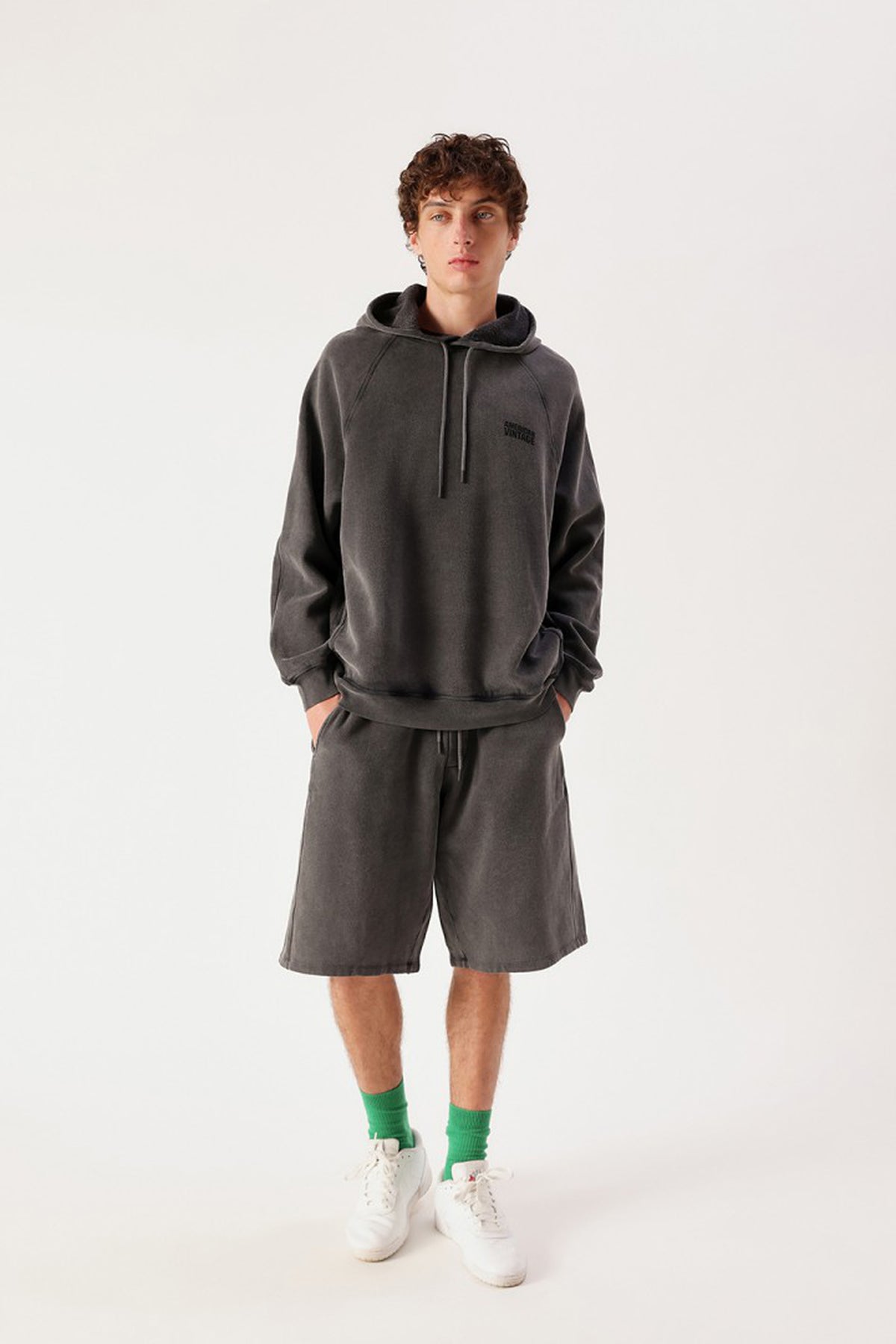 Men's Jitbay Hooded Sweatshirt - Vintage Carbon