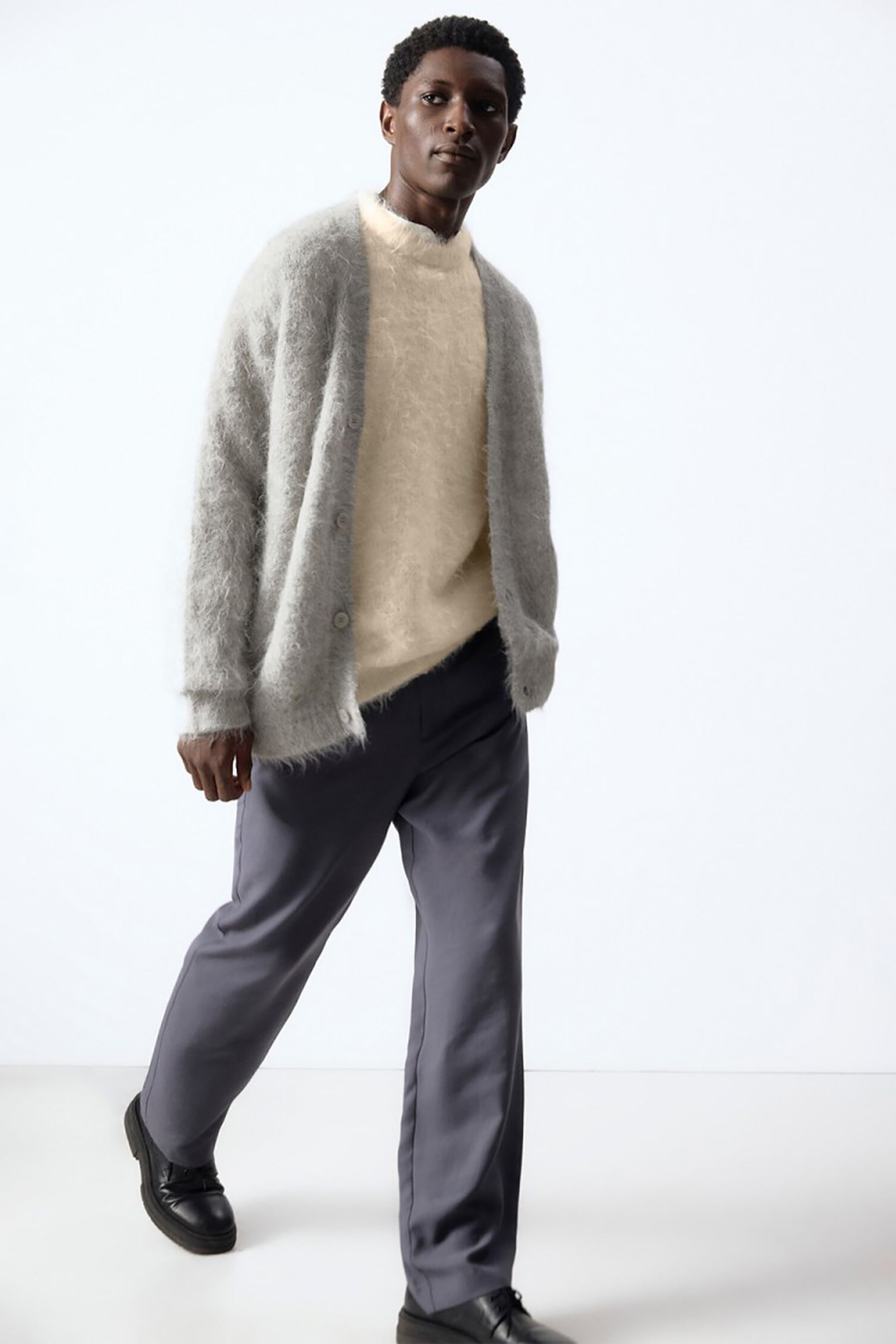 Men's Niby Cardigan - Heather Grey