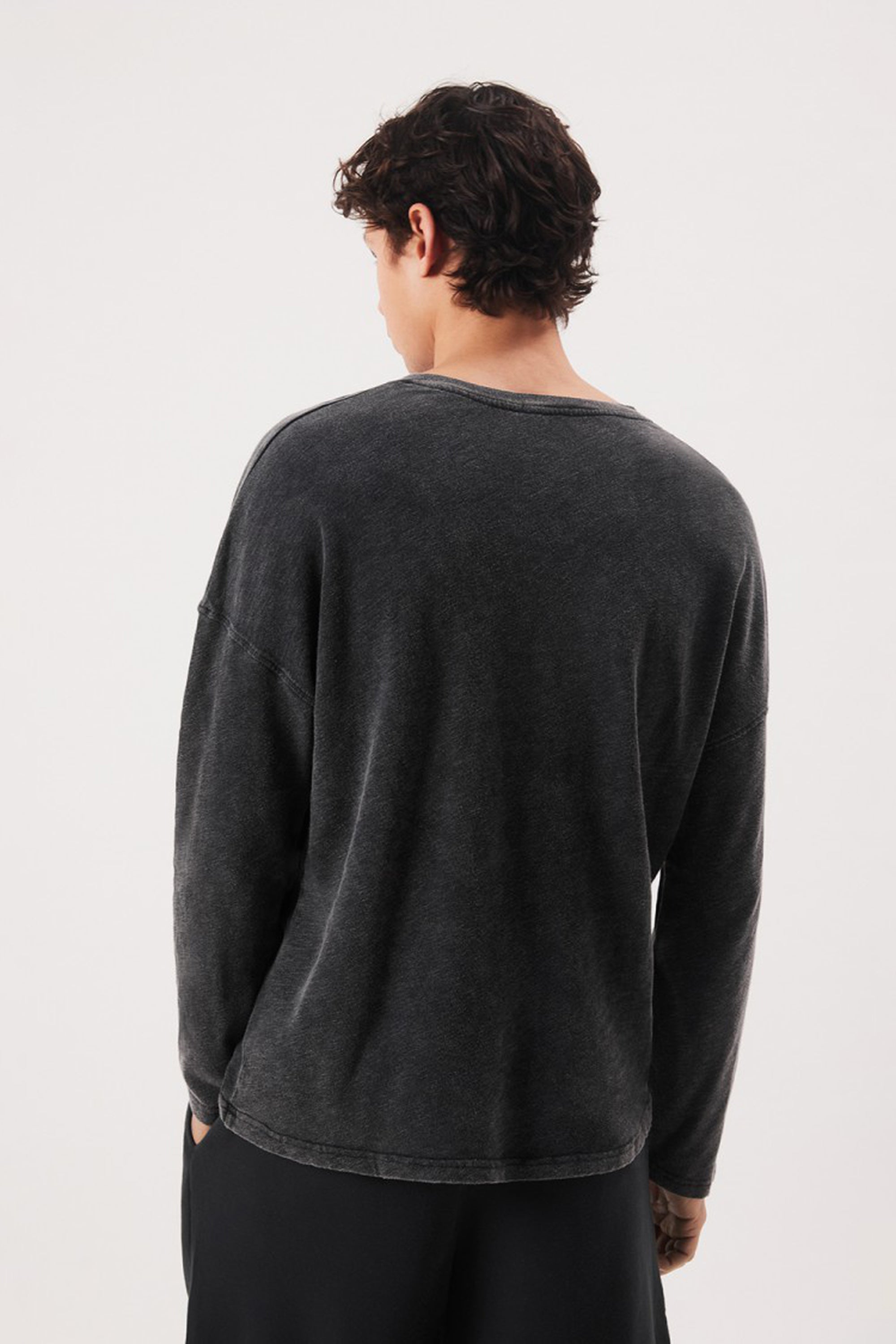 Men's Sonoma T-Shirt LS V-Neck - Vintage Carbon