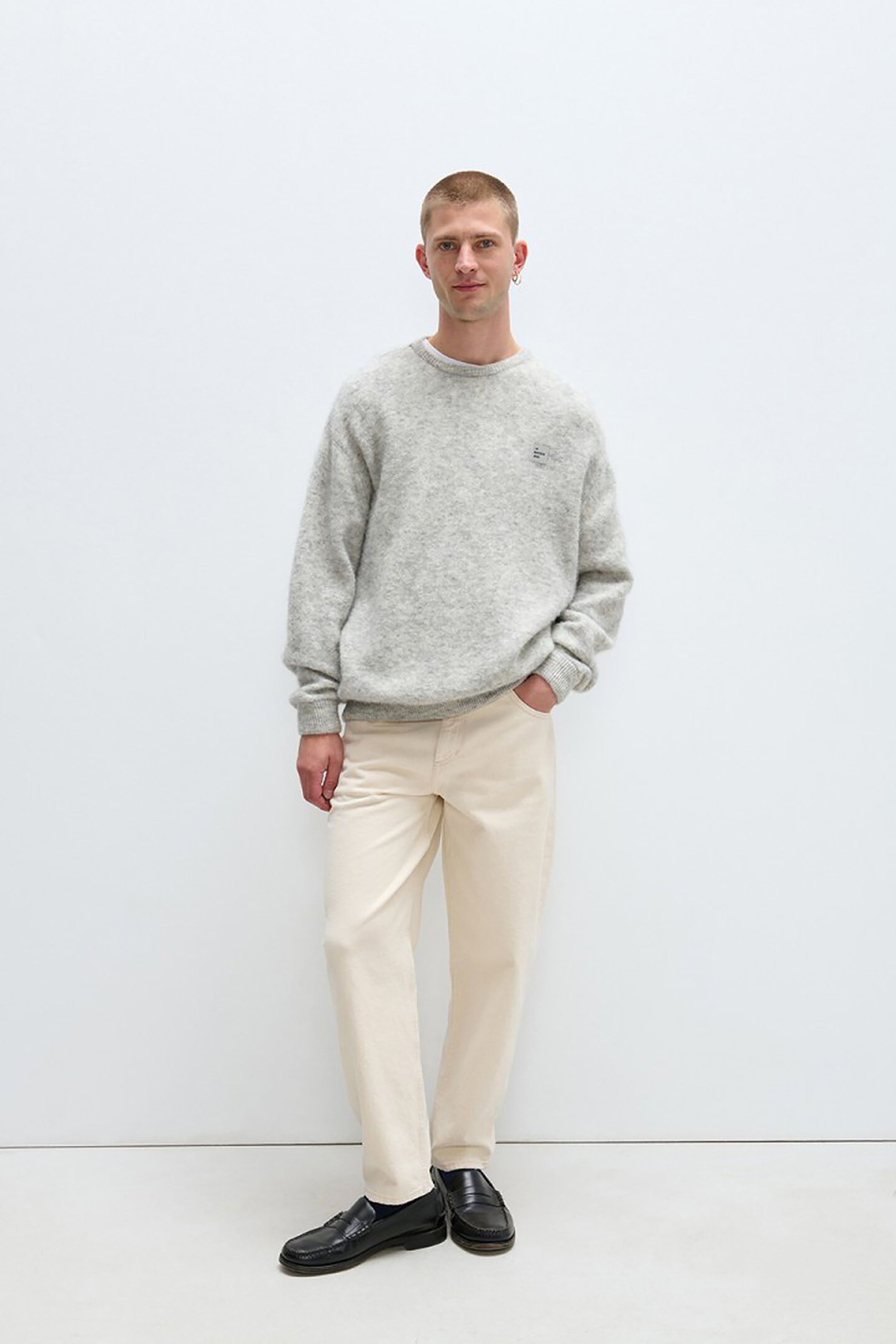 Men's Vitow Jumper - Light Grey Melange
