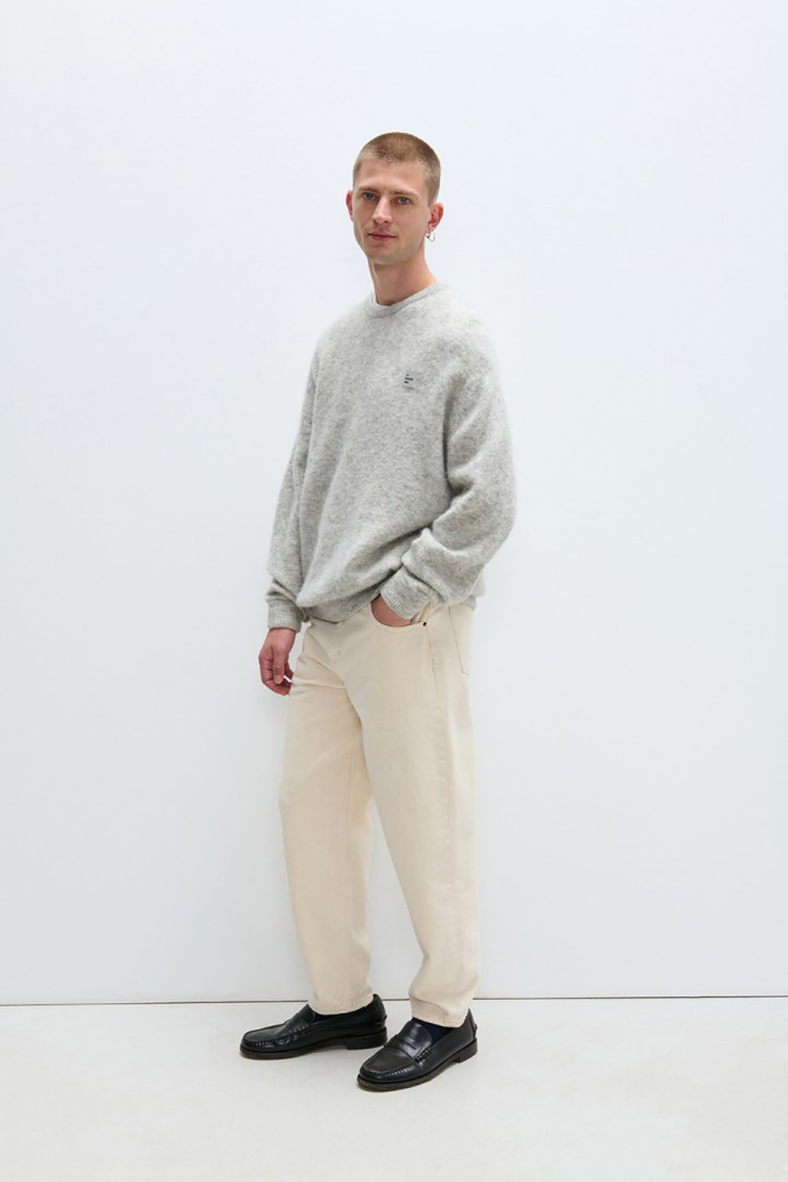Men's Vitow Jumper - Light Grey Melange
