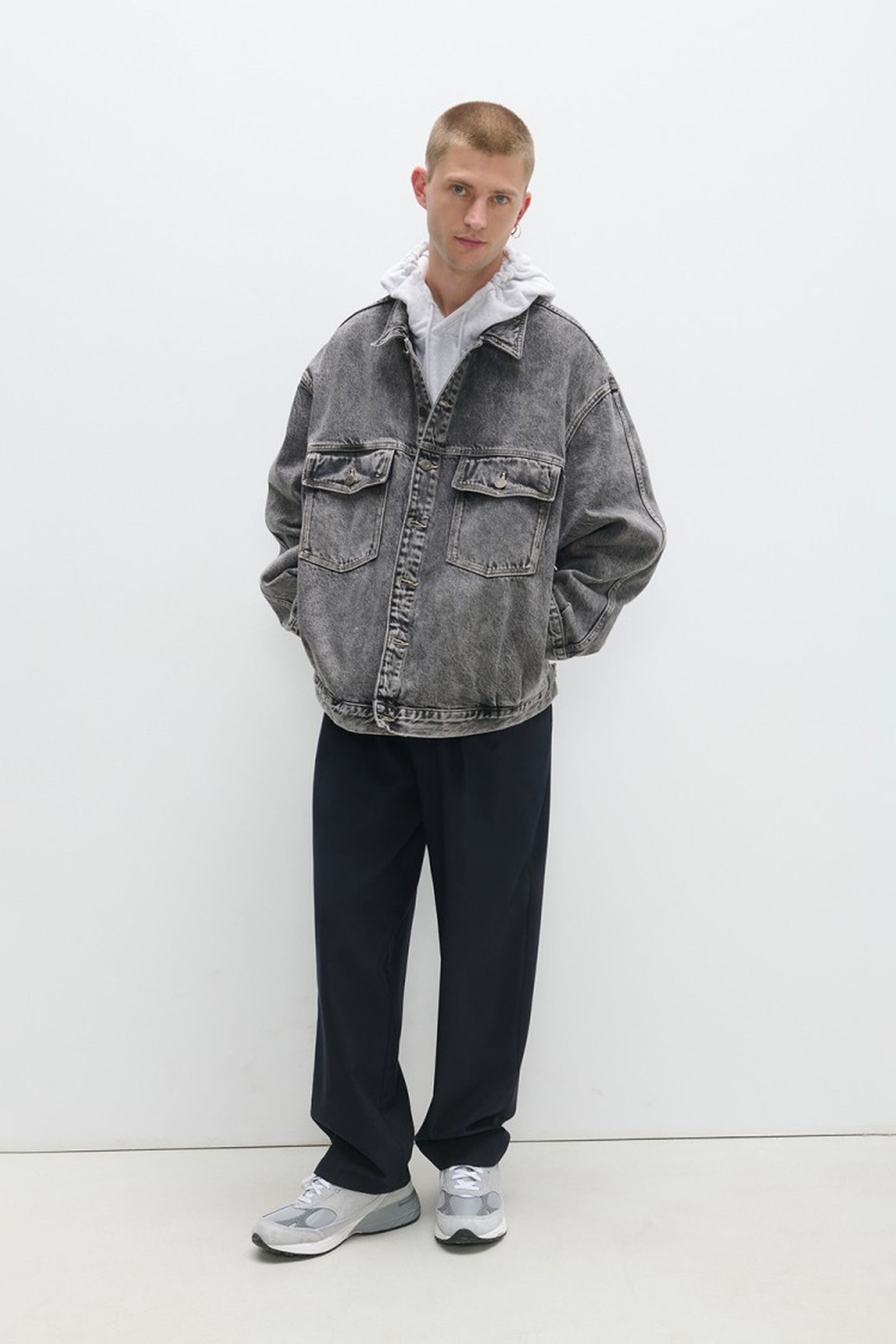 Men's Yopday-B Jacket - Grey Salt And Pepper