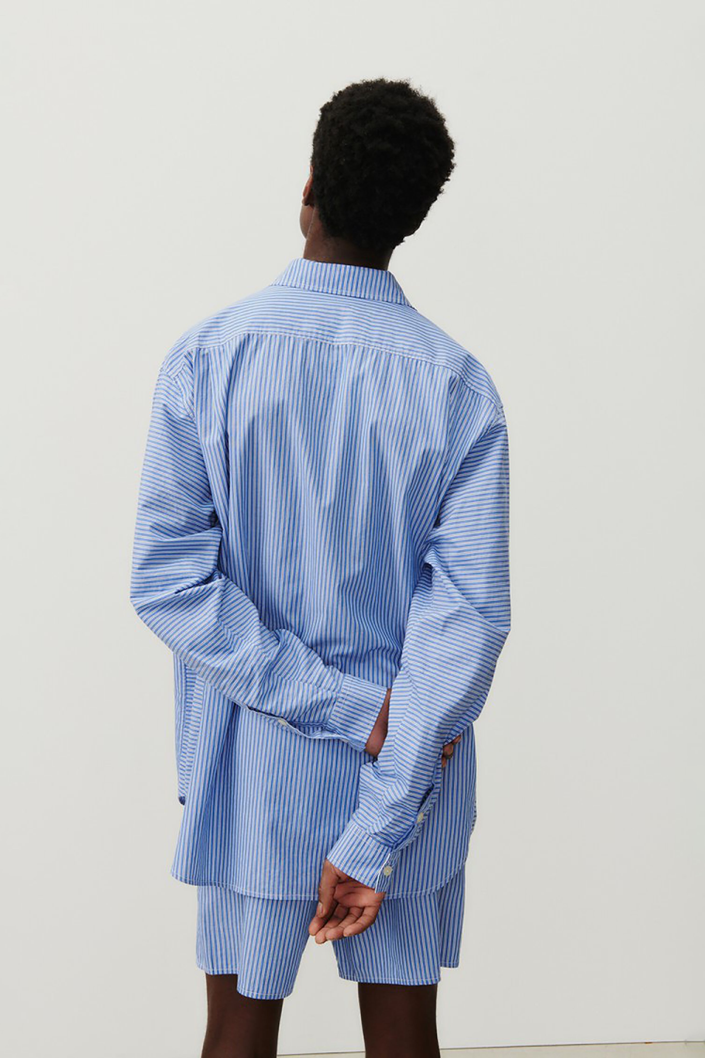 Men's Zatybay Shirt - Aqua Stripes