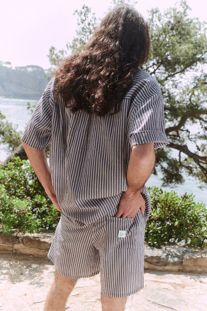  Men's Zivow Shorts - Ocean Stripes - RUM Amsterdam
