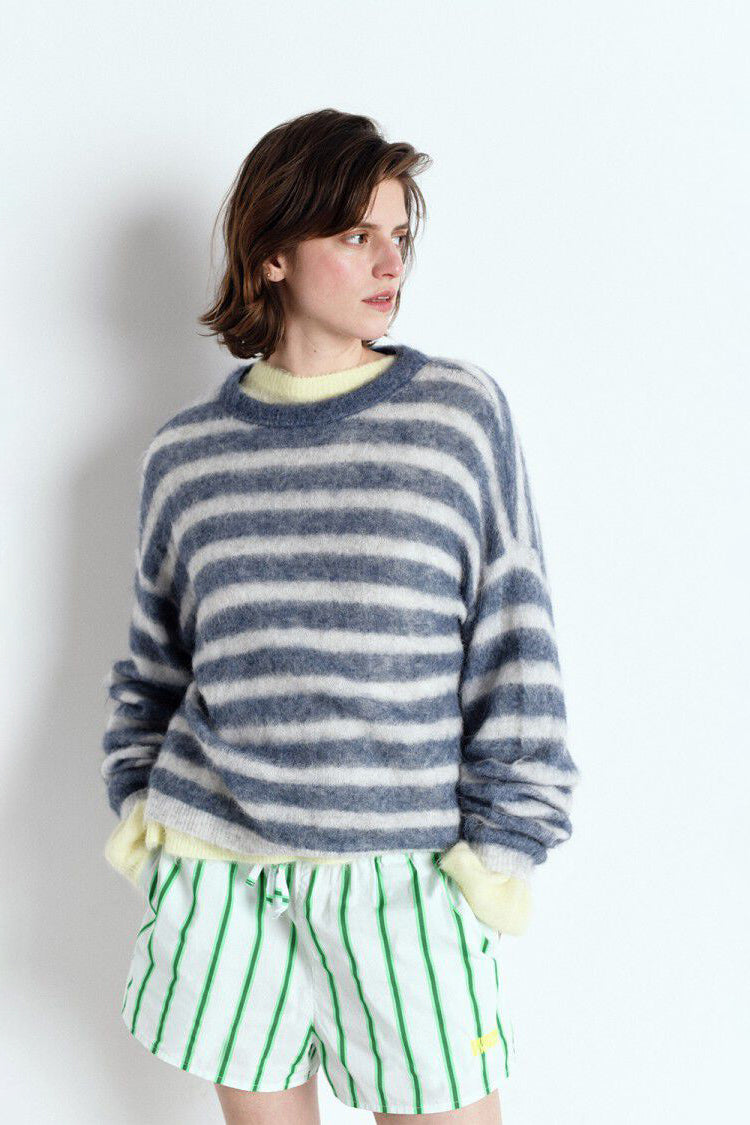  Nenybay Jumper - Polar Melange / Striped Tornado Melange - RUM Amsterdam