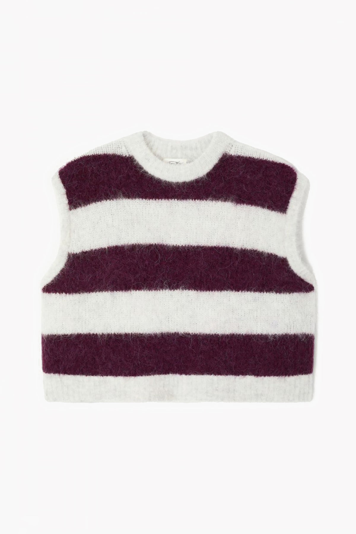 Niby Sleeveless Jumper - Cranberry Stripes