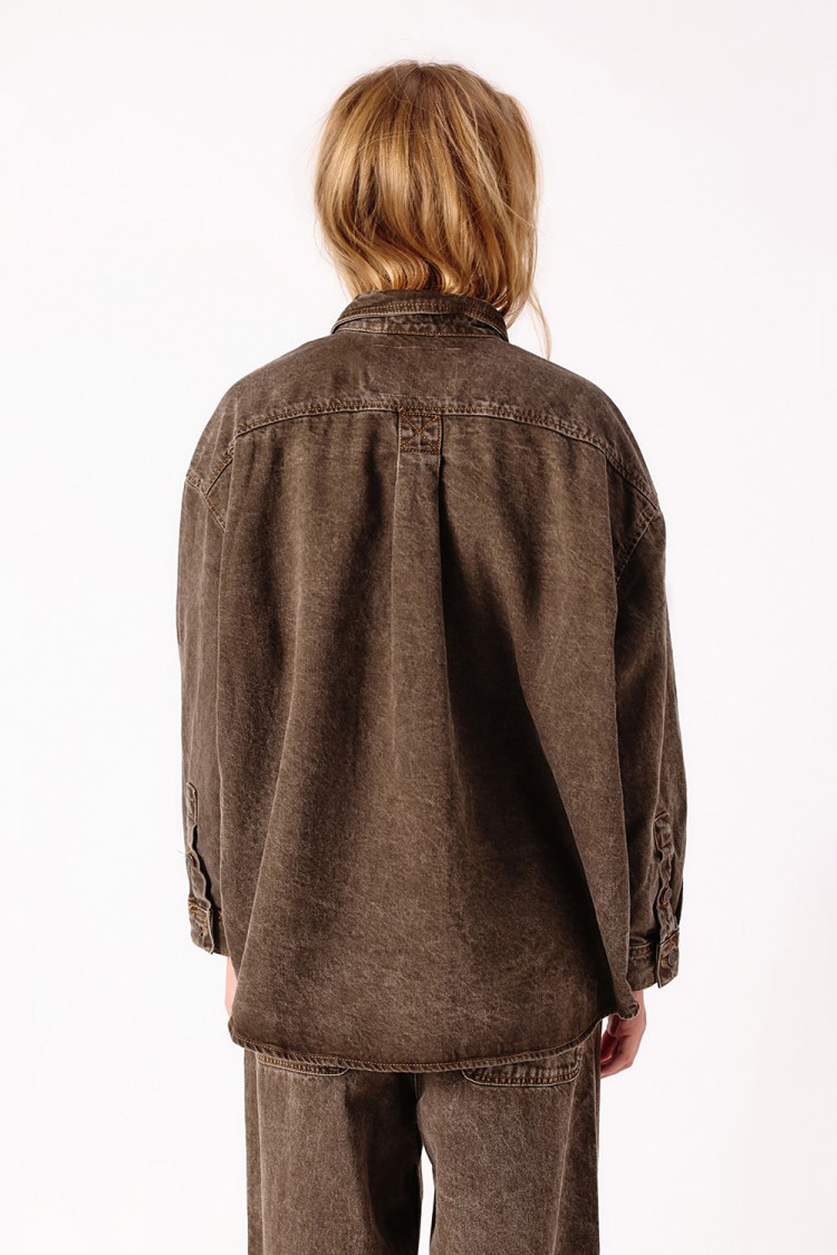 Oshow-B Shirt - Stone Brown