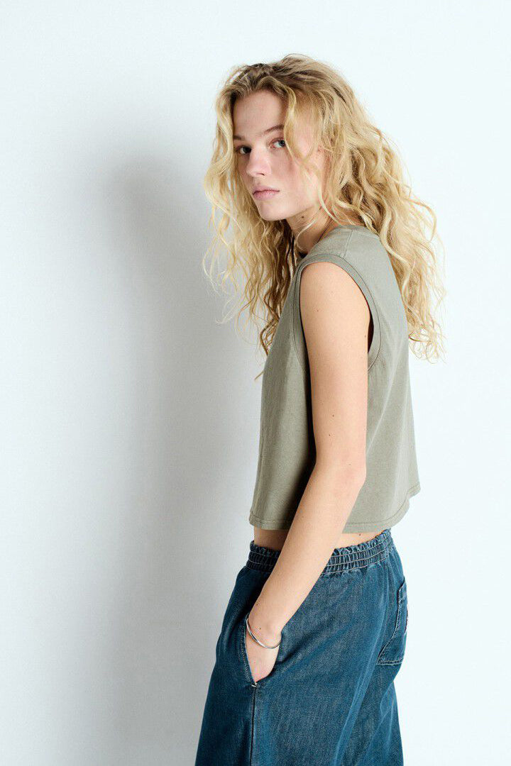 Ouky Tank Top - Vintage Grey Green