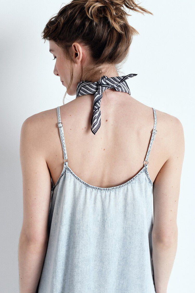 Paybou Midi Dress - Blue Snow