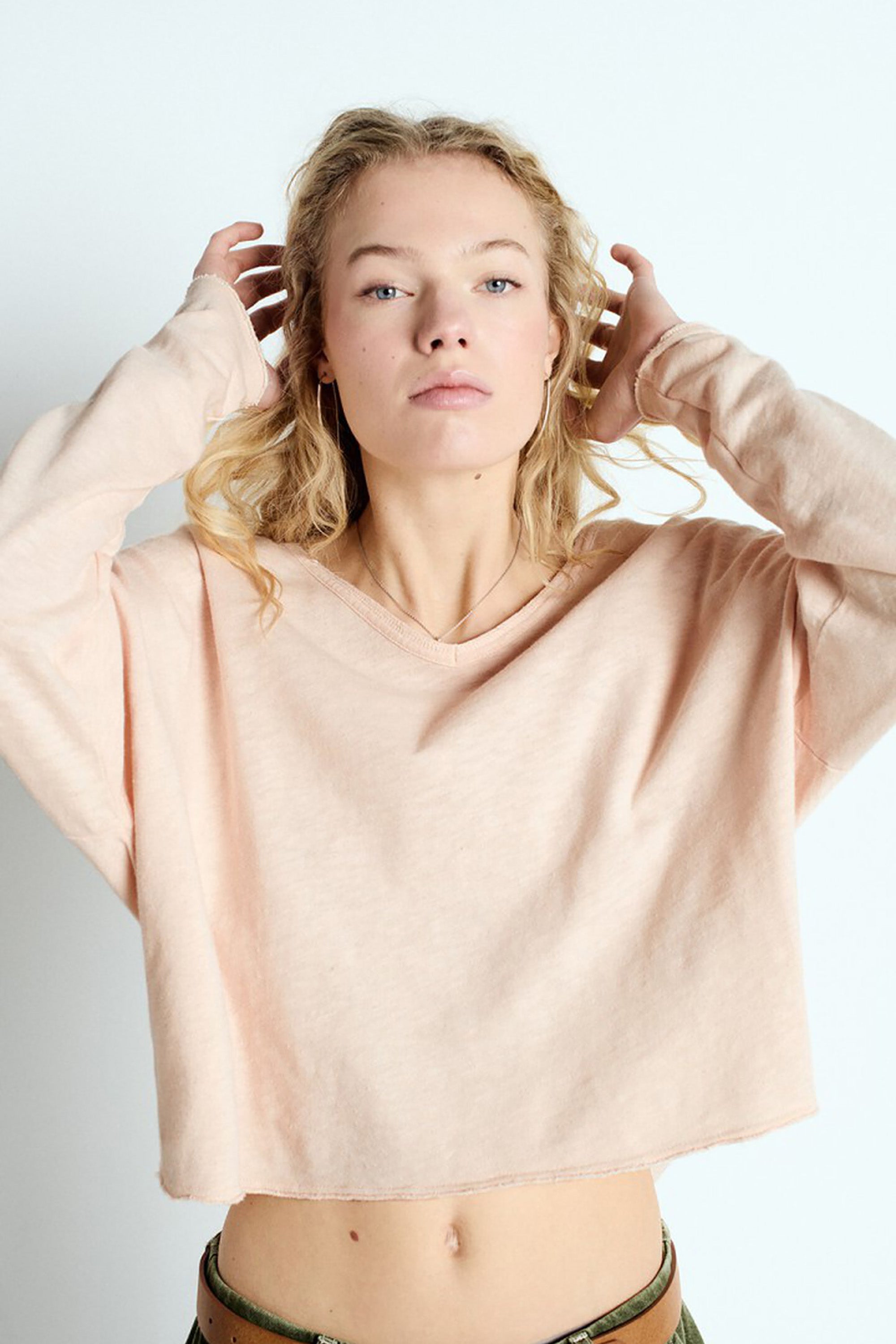  Sonoma Shirt V-Neck - Vintage Biscuit - RUM Amsterdam